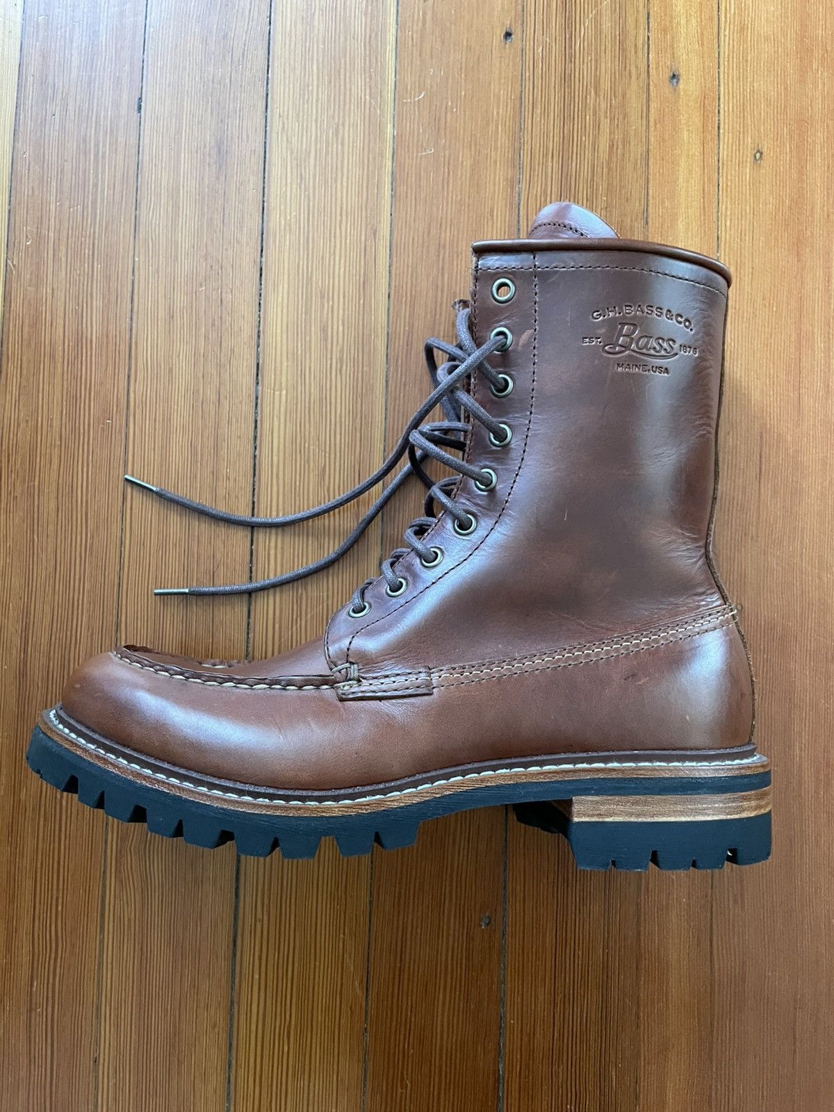 G.H. Bass & Co. G.H. Bass & Co. Scout Hi Lace Leather Boots Size US 10 / EU 43 - 1 Thumbnail