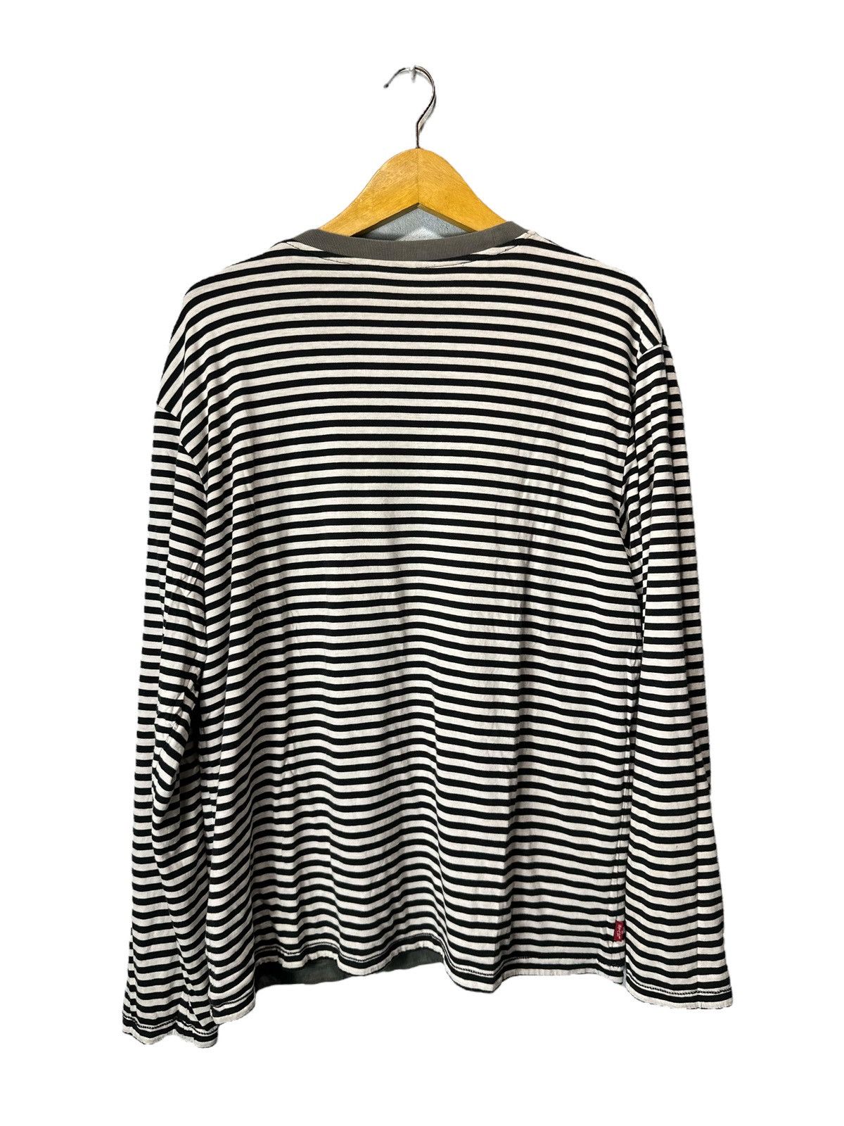 Levi's Vintage Clothing Levi Strauss & Co. SPIDER REVERSIBLE STRIPE LONG SLEEVE TEE Size US L / EU 52-54 / 3 - 7 Thumbnail