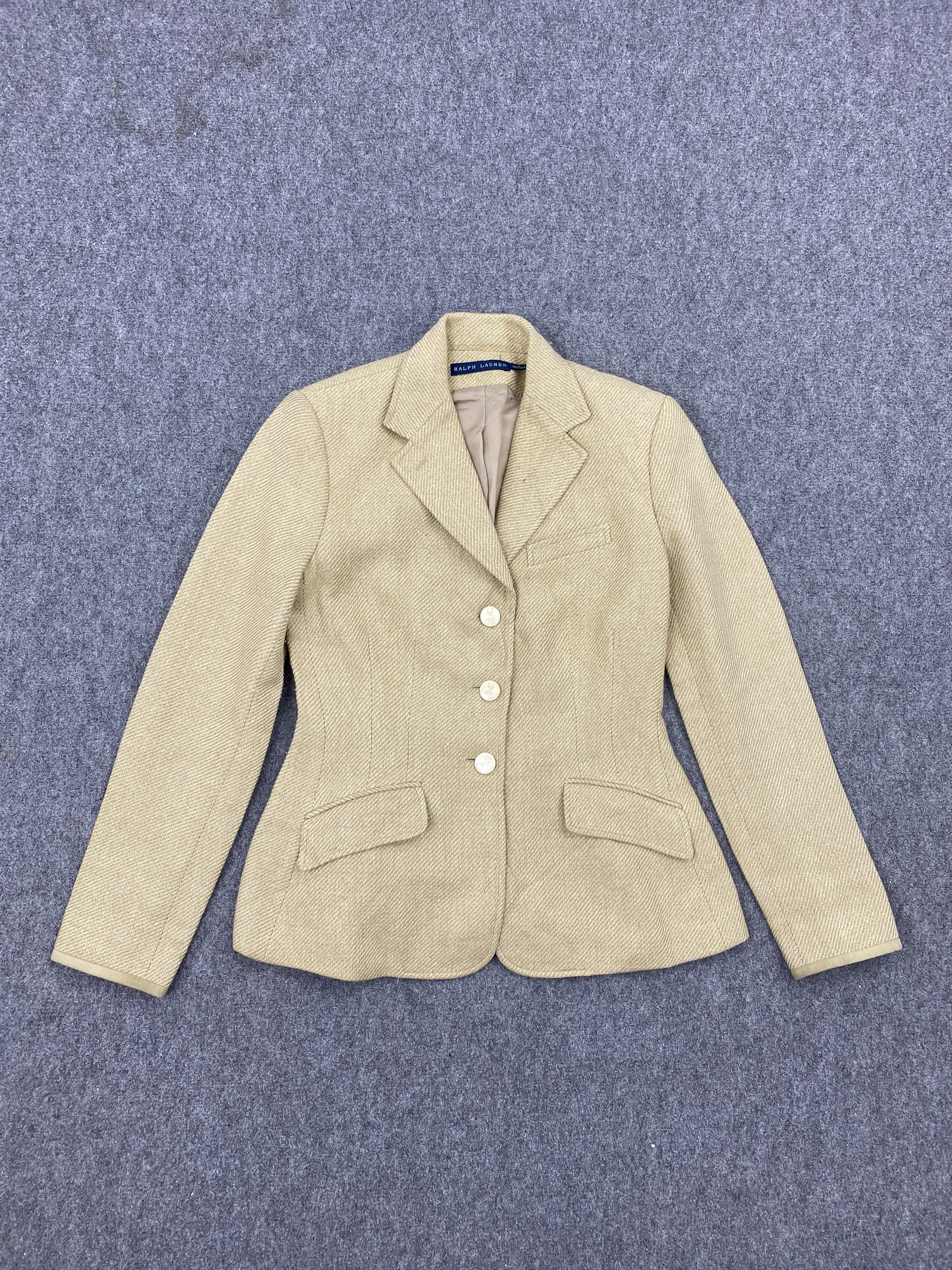Designer Vintage Ralph Lauren Single Breasted Peacoat Jacket MJ0085Z Size US XS / EU 42 / 0 - 1 Thumbnail