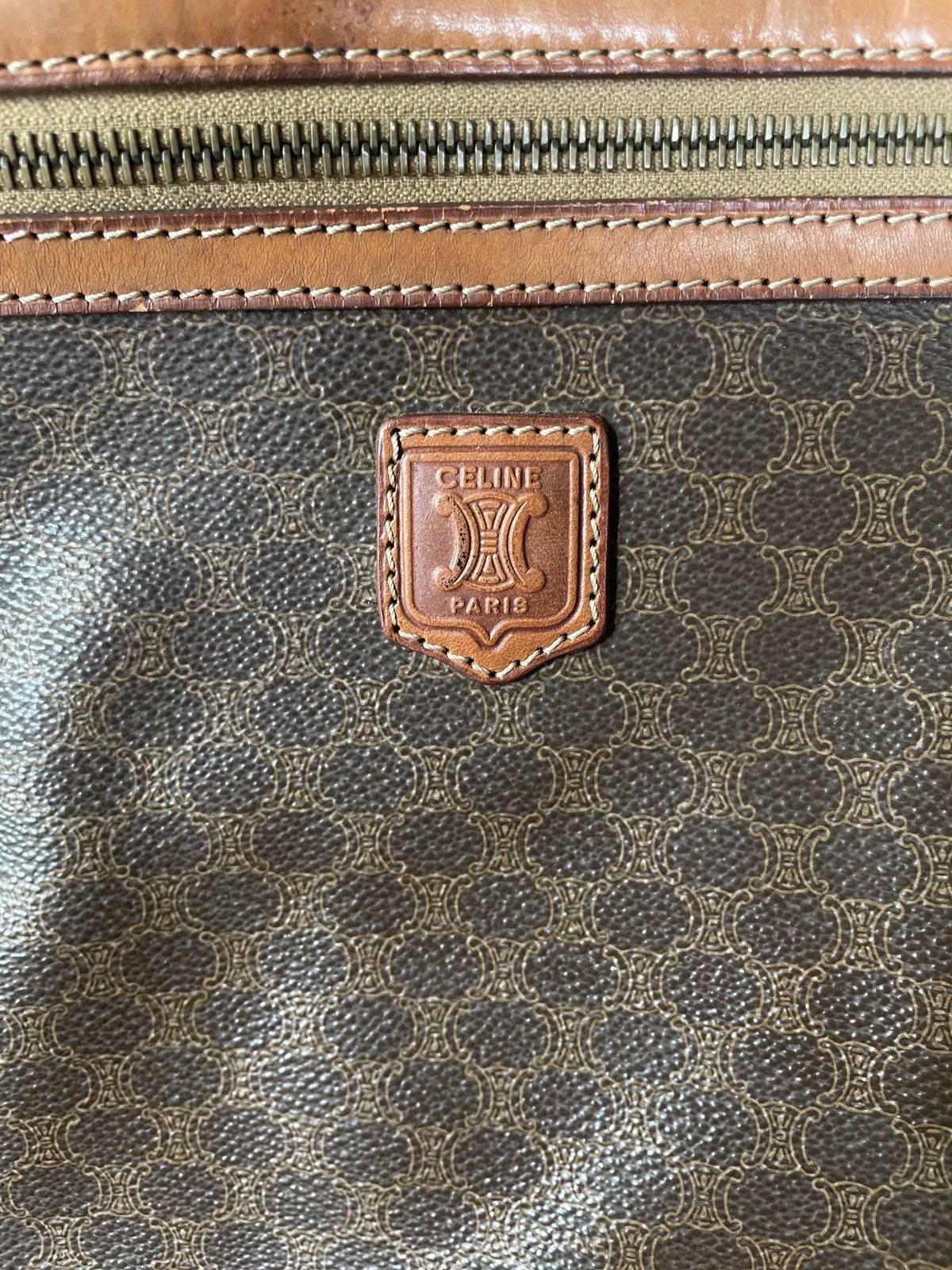 Celine × Vintage Celine Macadam Leather Clutch Size ONE SIZE - 11 Thumbnail