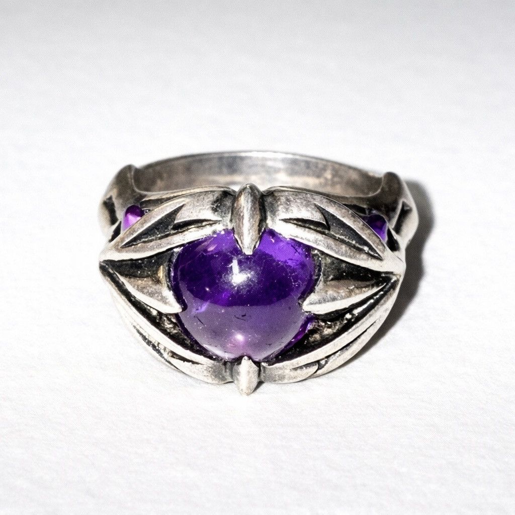 Other Vintage Amethyst S925 Ring Size ONE SIZE - 4 Thumbnail