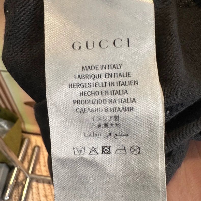 Gucci Gucci Classic black and gray cat made old short sleeves 250 Size US S / EU 44-46 / 1 - 4 Thumbnail