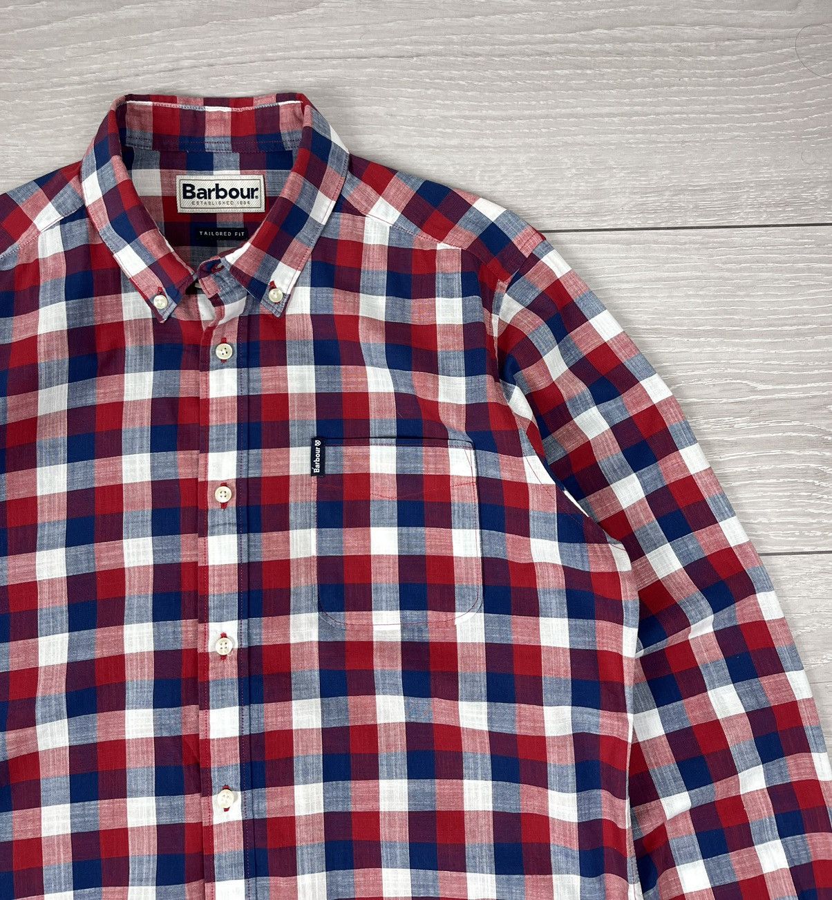 Barbour Barbour Gingham 25 Tailored Oxford Checkered Shirt Size US M / EU 48-50 / 2 - 6 Thumbnail