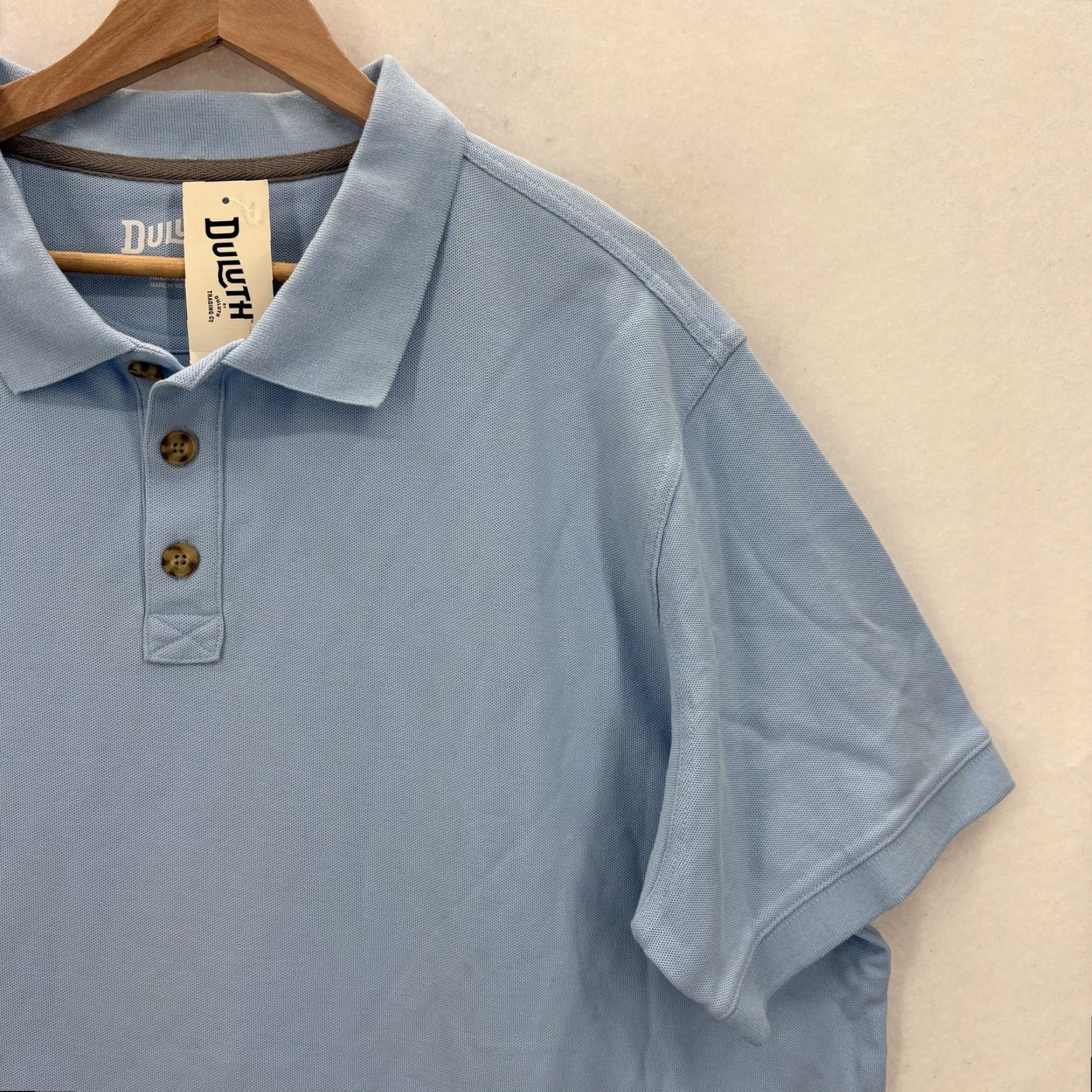Duluth Trading Company Duluth Trading Shirt Mens XL Blue Short Sleeve Knit Polo-Style 100% Cotton Relaxed Fit Work Size US XL / EU 56 / 4 - 2 Thumbnail
