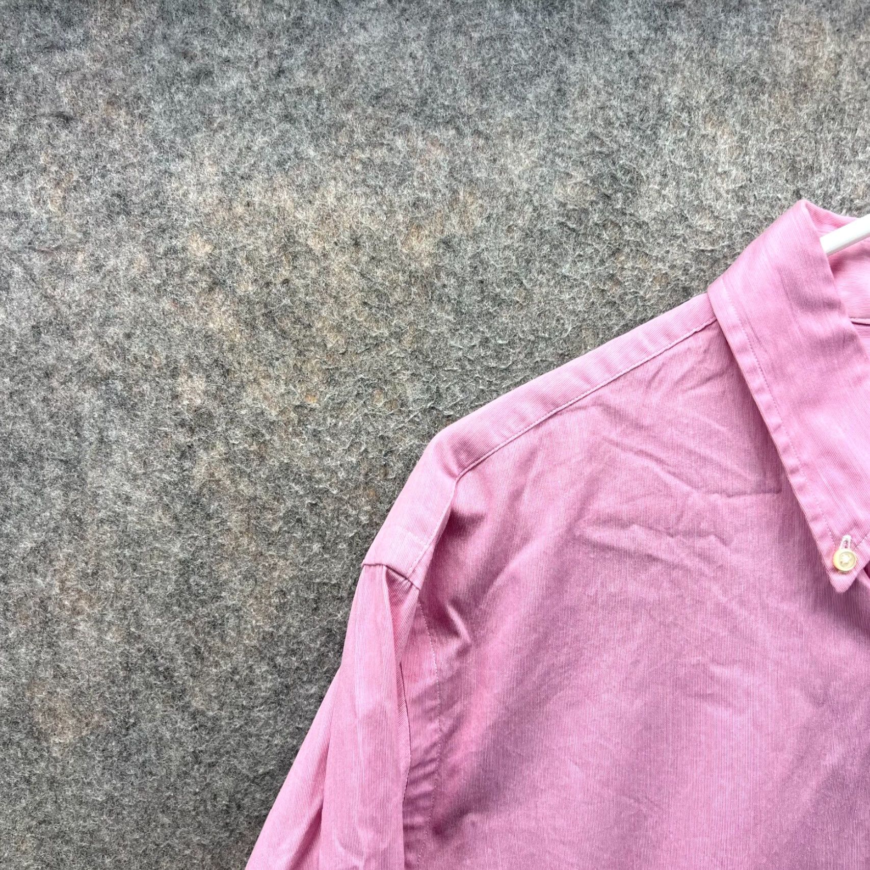 Polo Ralph Lauren VINTAGE Polo Ralph Lauren Shirt Mens 16.5 34-35 Pink Button-Up Custom Oxford Pony Shirt Size US XL / EU 56 / 4 - 7 Thumbnail