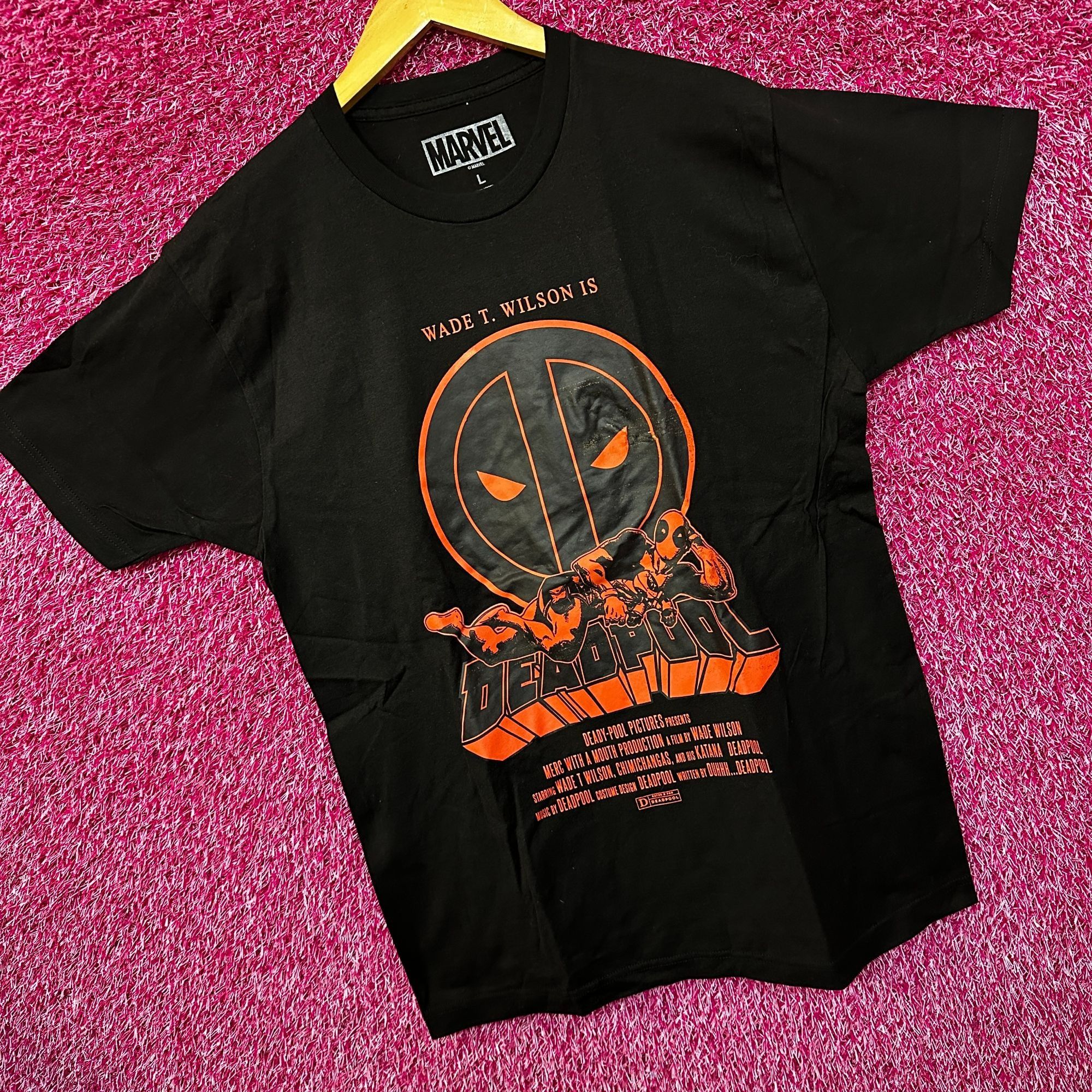 Marvel Comics Deadpool Wade T Wilson Comics Movie Promo Marvel Tee L Size US L / EU 52-54 / 3 - 3 Thumbnail