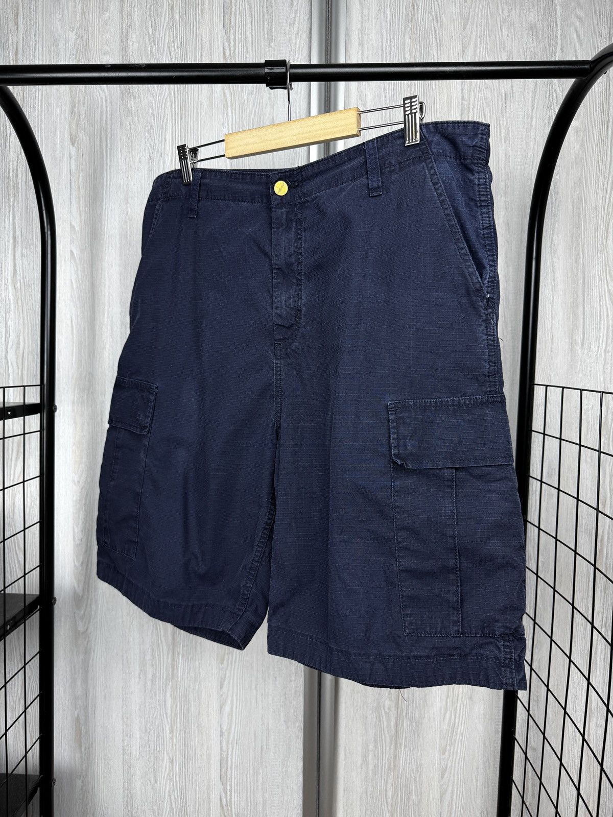 Carhartt Wip Carhartt WIP Dark Blue Cargo shorts Size US 34 / EU 50 - 5 Thumbnail