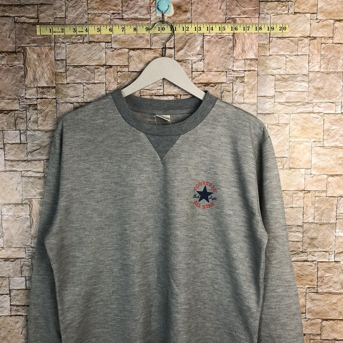 Converse Converse vintage Grey Sweatshirt #A174 Size US M / EU 48-50 / 2 - 2 Thumbnail