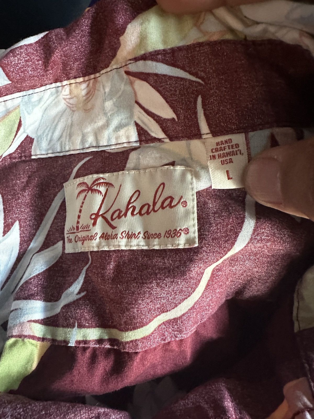Other Kahala Multicolored Hawaiian Print Full Button Men's Large Size US L / EU 52-54 / 3 - 4 Thumbnail