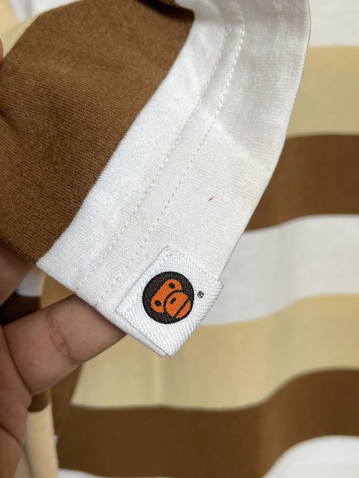 Bape Baby Milo Bape Ape Head Striped Longsleeve Size US M / EU 48-50 / 2 - 8 Thumbnail