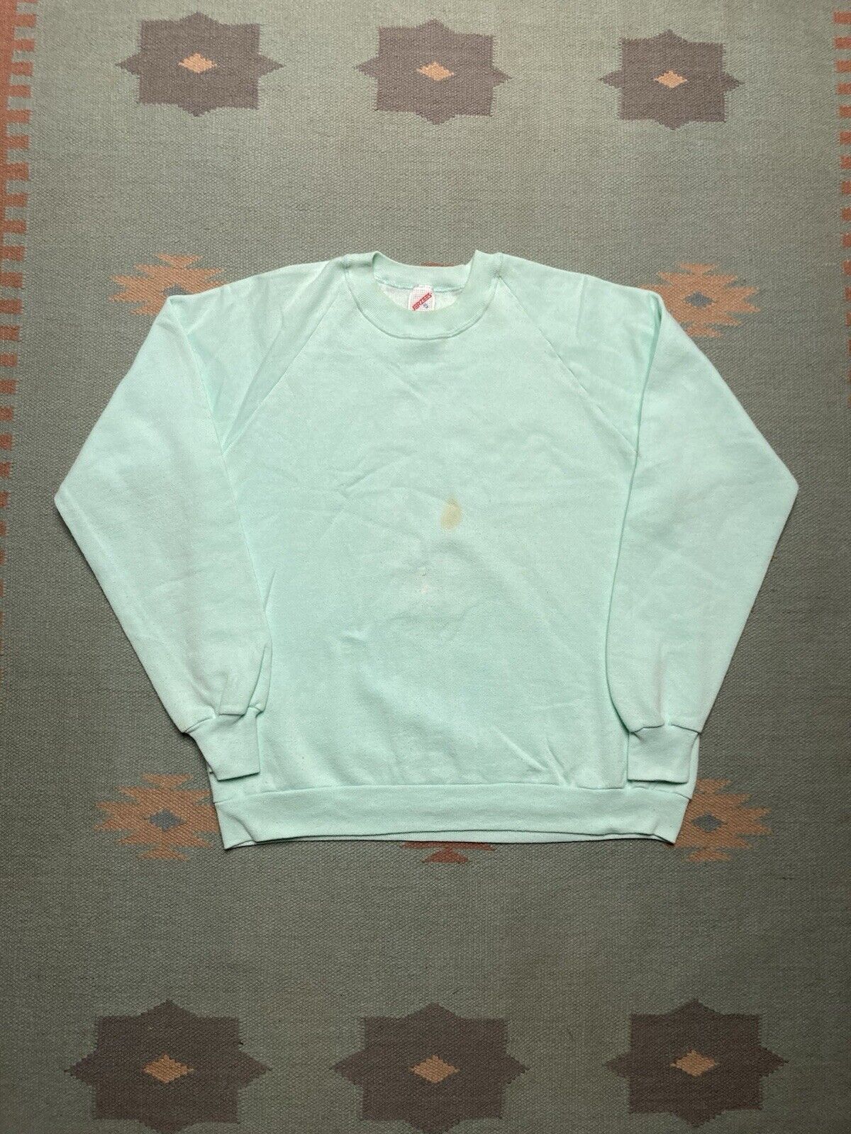 Jerzees × Vintage VTG 80s sweatshirt Jerzees Russell blank light sky blue XL Size US XL / EU 56 / 4 - 1 Thumbnail