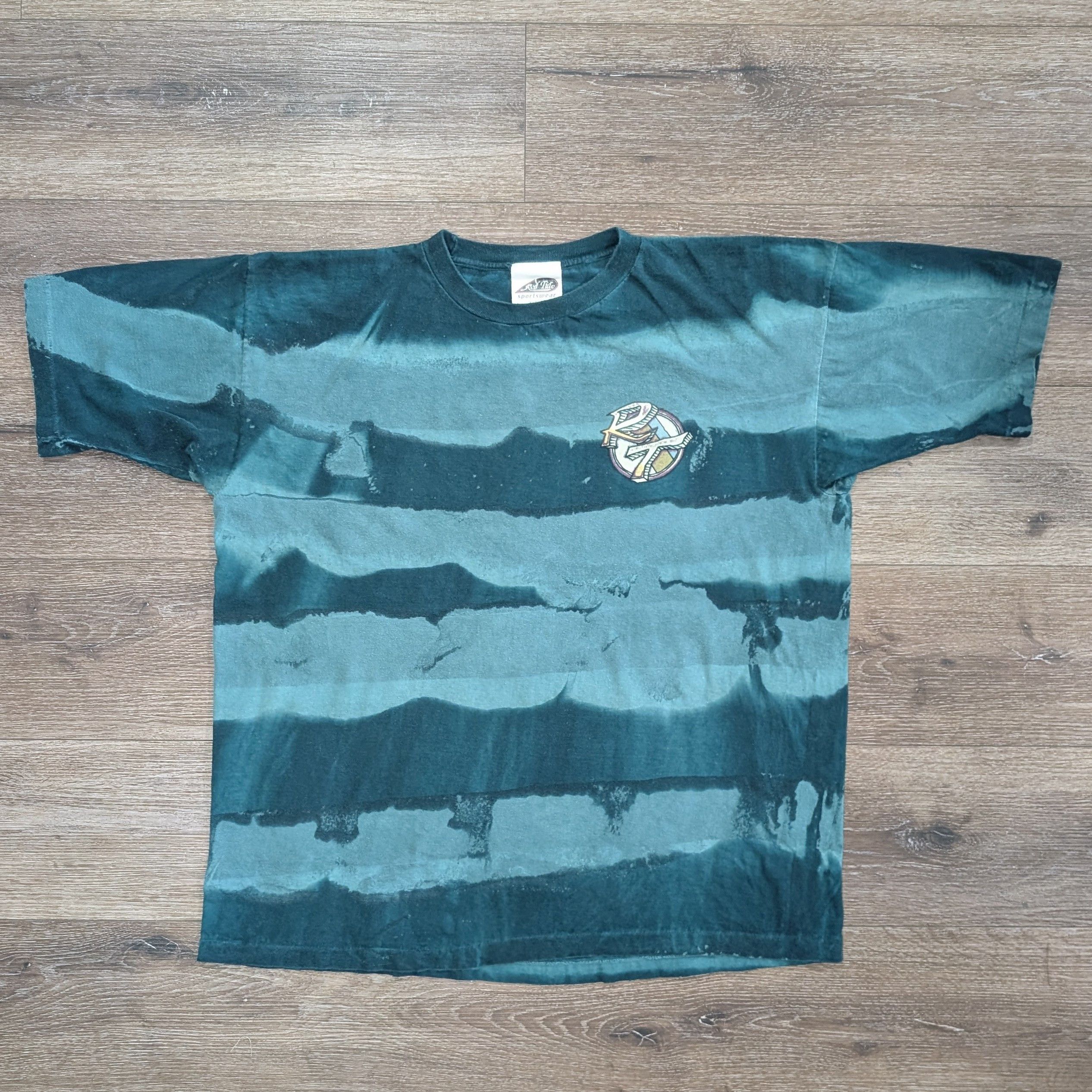 Vintage Vintage tie-dye Red Tide Style 90s surf t-shirt - SIZE XL Size US XL / EU 56 / 4 - 1 Thumbnail