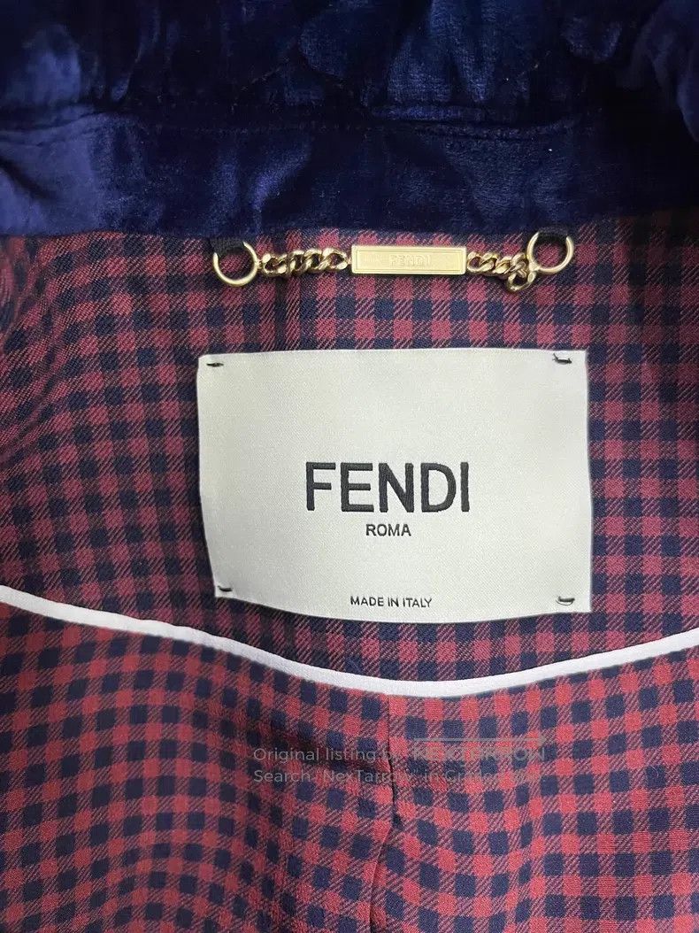 Fendi Fendi Red and Blue Checkered Suit Size XS / US 0-2 / IT 36-38 - 4 Thumbnail