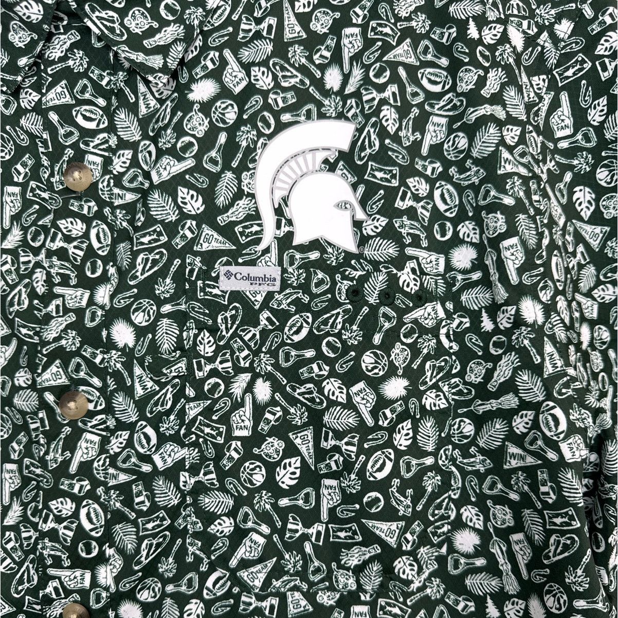 Columbia Columbia Michigan State Spartans Super Slack Tide Omni Shirt Size US M / EU 48-50 / 2 - 5 Thumbnail
