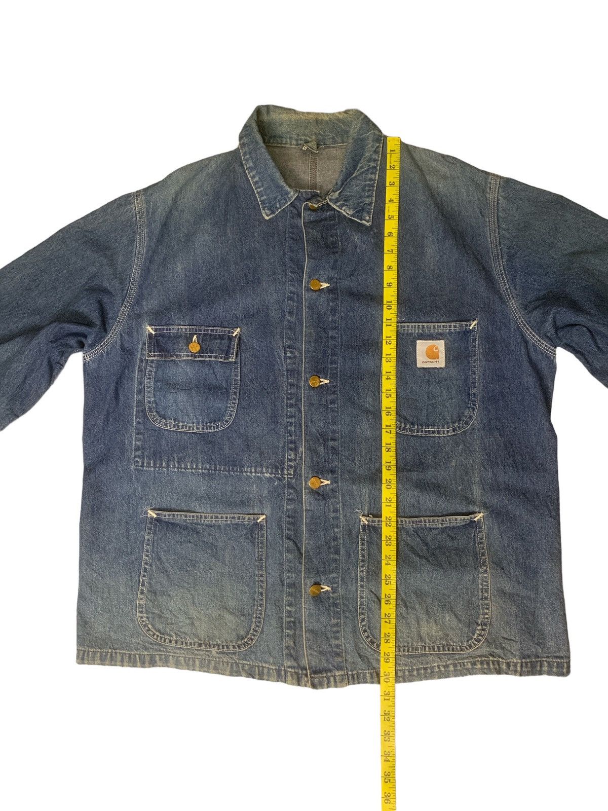Carhartt × Carhartt Wip Rare Design Vintage Carhartt Chore Denim Jackets Size US XL / EU 56 / 4 - 8 Thumbnail