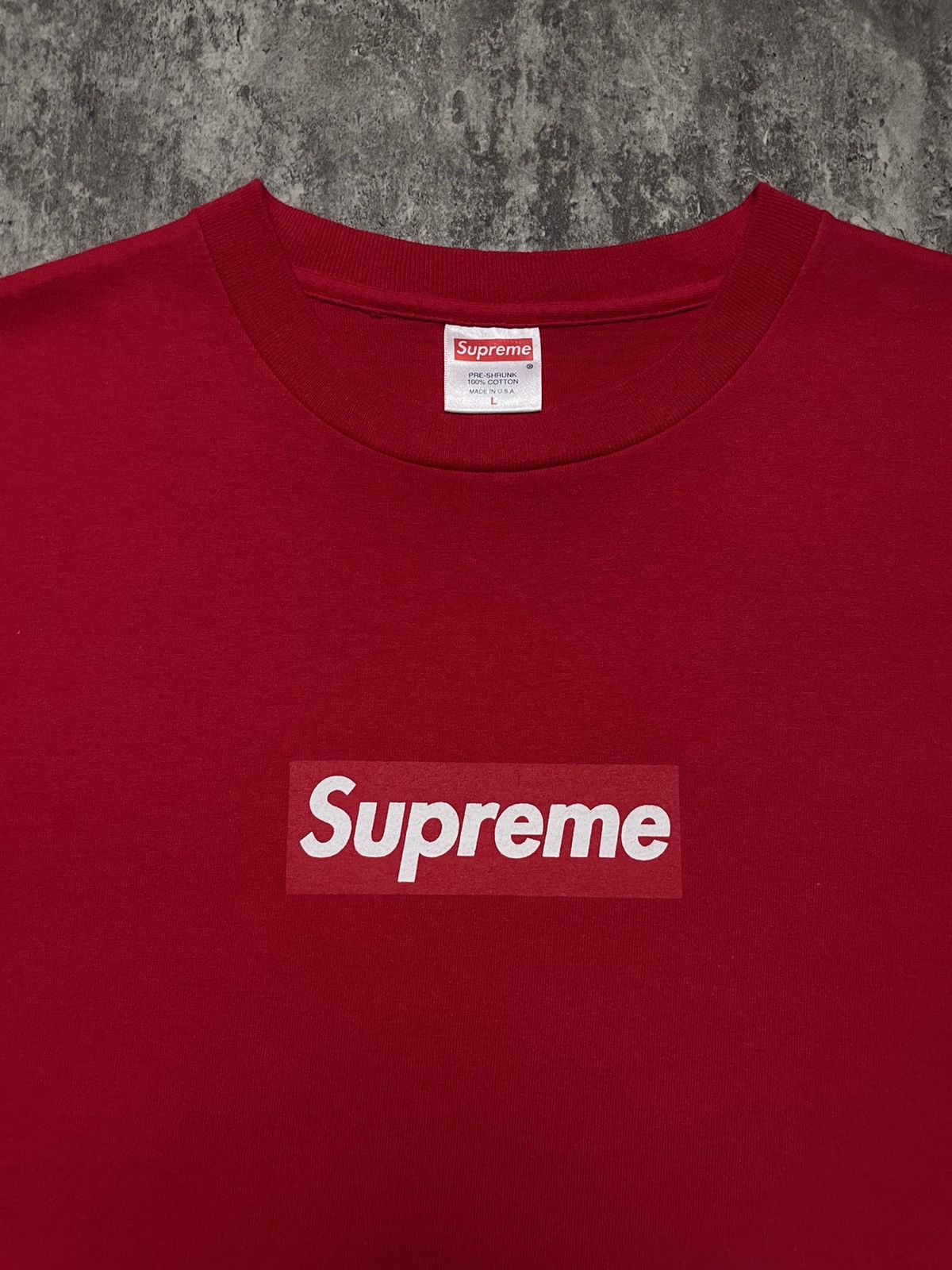 Supreme red bogo tee on sale