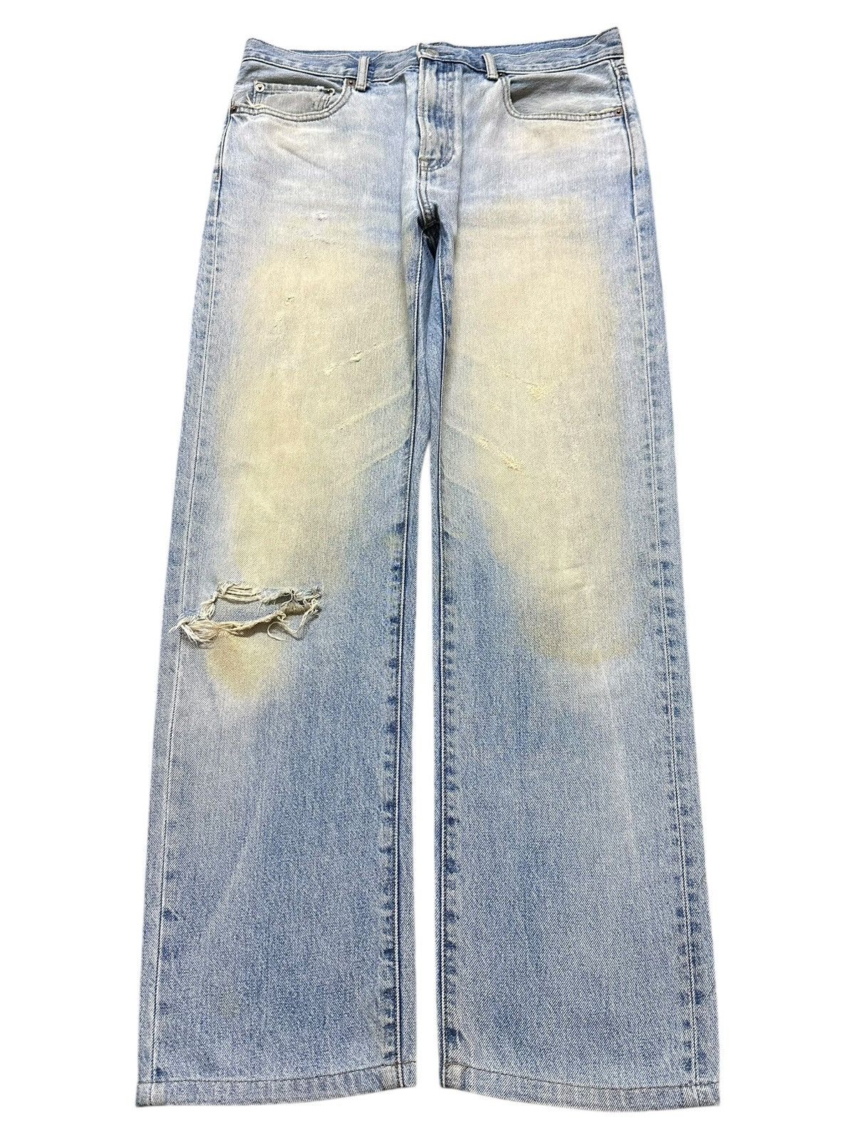 Uniqlo Vintage Japanese Uniqlo Mud Wash Faded Distress Style Loose Size US 32 / EU 48 - 1 Thumbnail