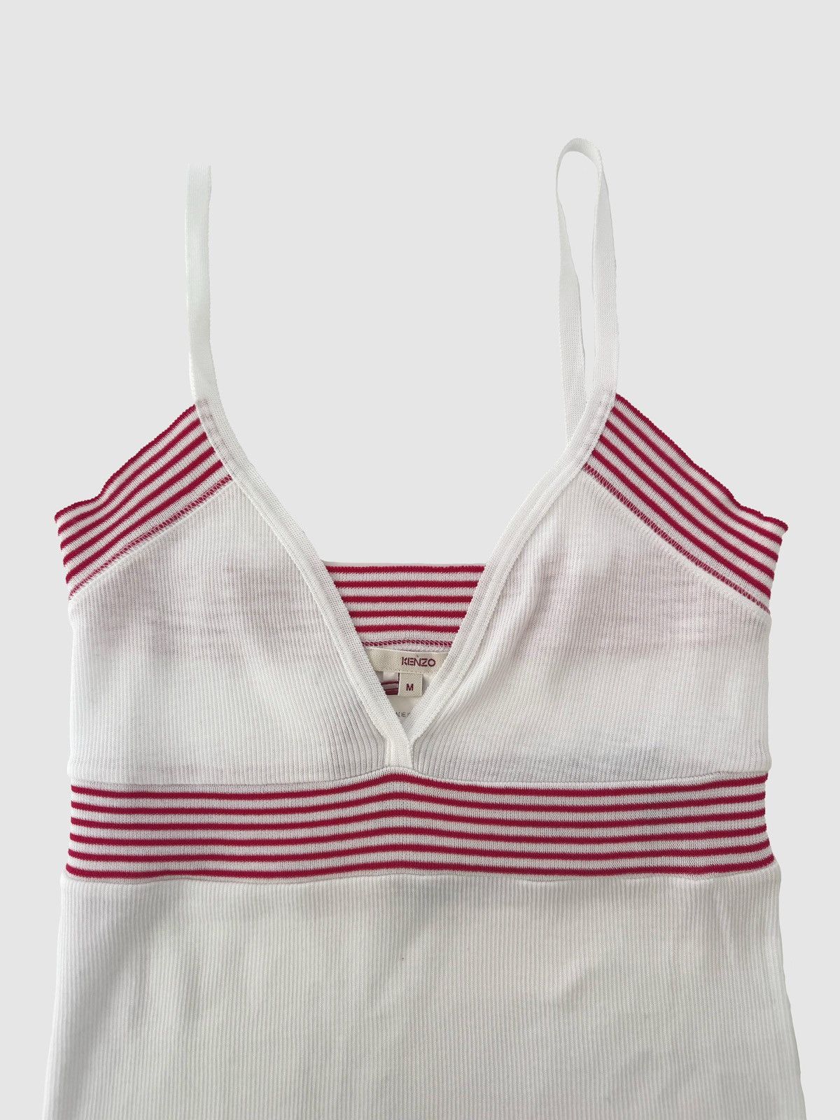 Kenzo Top white Kenzo with red and blue stripes Size M / US 6-8 / IT 42-44 - 5 Thumbnail