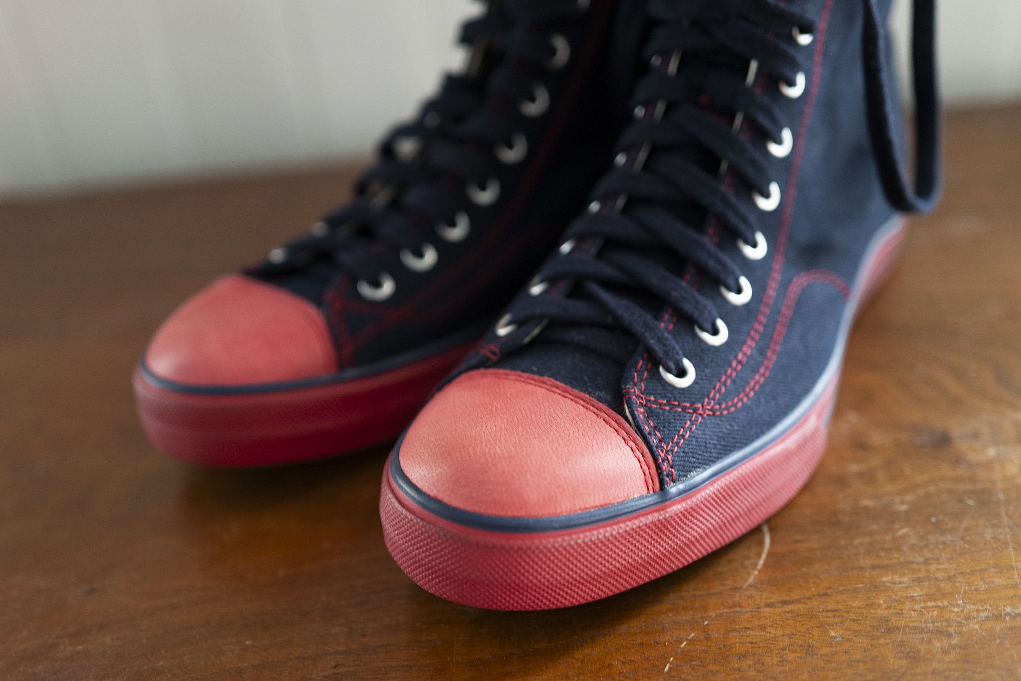 Visvim VISVIM JAIPUR HI DENIM SNEAKERS SZ 9 NIB Size US 9 / EU 42 - 1 Thumbnail