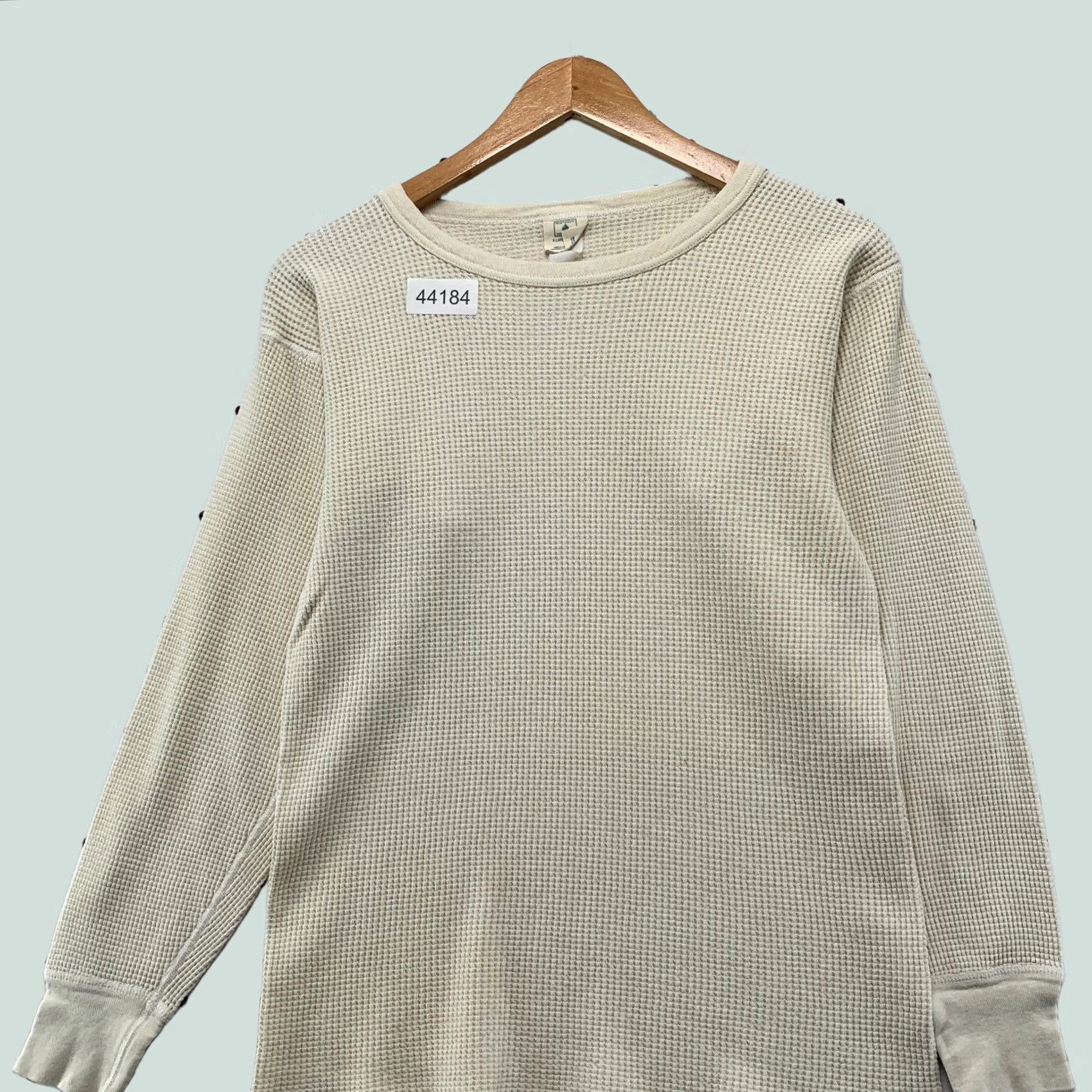 Vintage Northwest Territory Thermal Shirt Mens XL Beige Long Sleeve Waffle Knit Made USA Size US XL / EU 56 / 4 - 1 Thumbnail