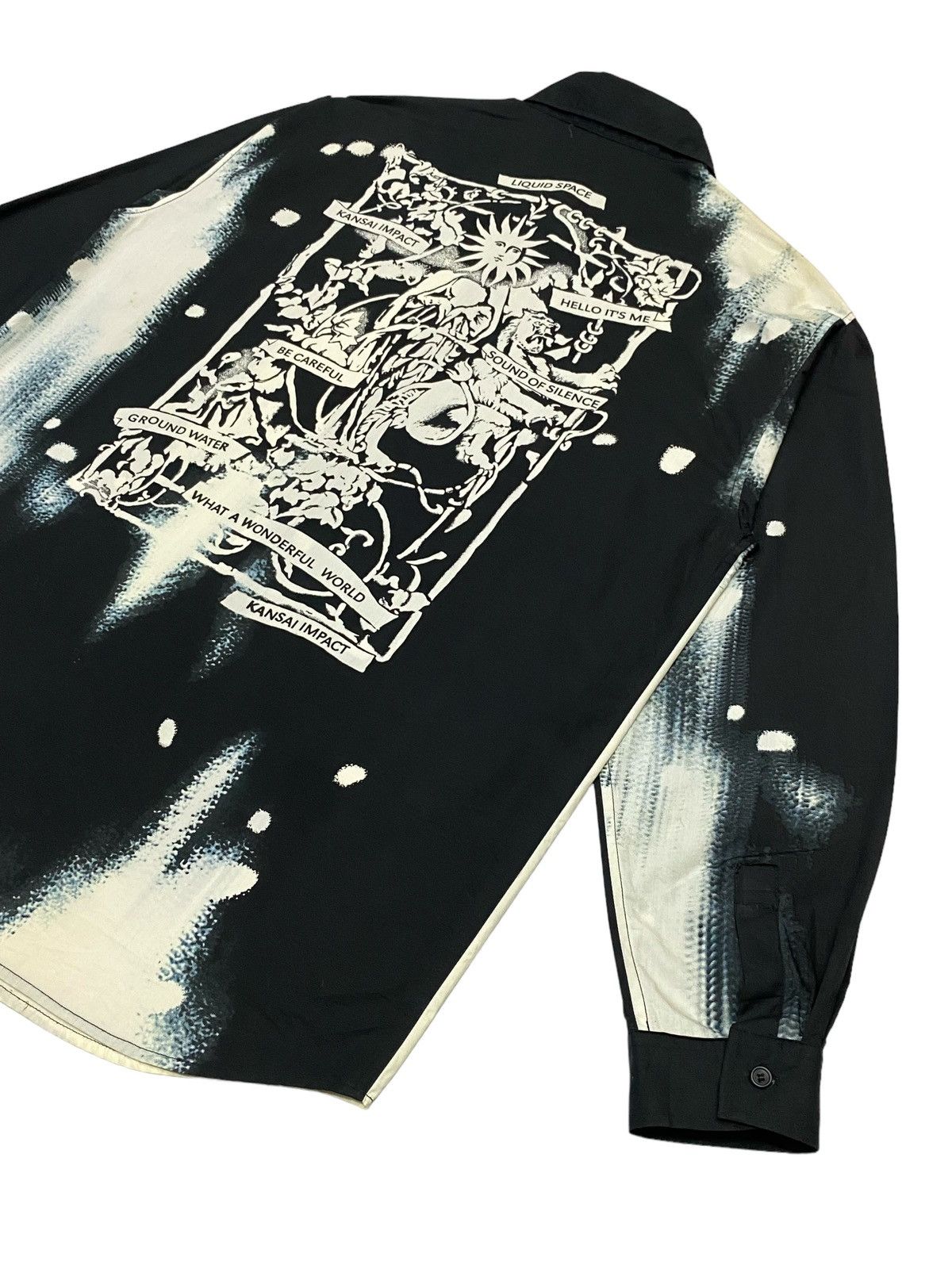 Kansai Yamamoto Rare🔥Kansai Impac Art Long Sleeve Shirts Button Ups Size US L / EU 52-54 / 3 - 21 Thumbnail