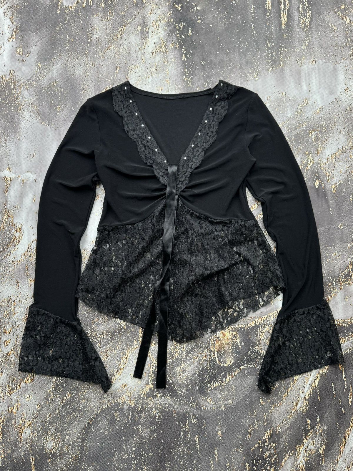 Vintage Vintage Mesh Lace Japanese Blouse Size S / US 4 / IT 40 - 1 Thumbnail