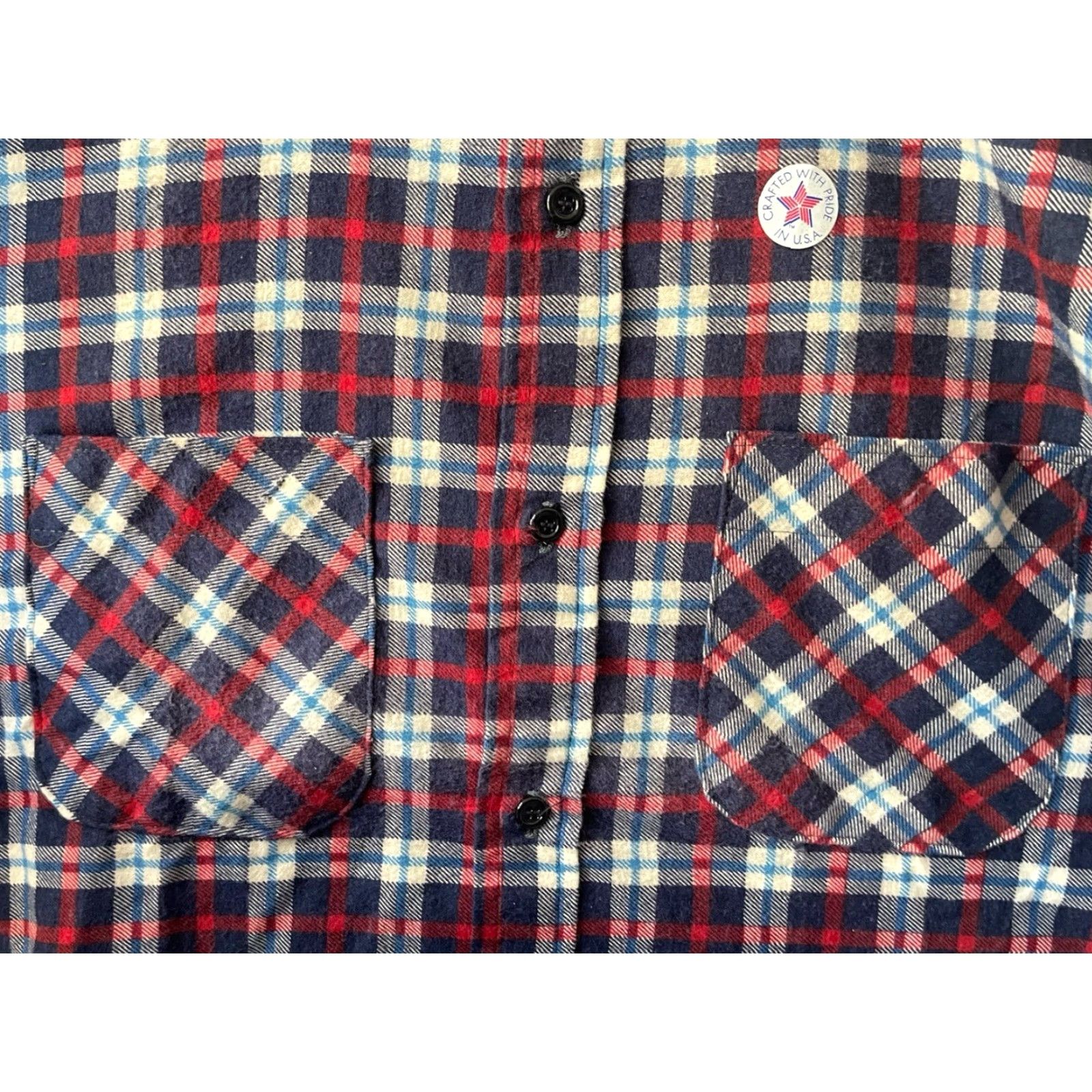 Vintage VINTAGE Five Brother Dakota Plaid Flannel Shirt Mens 3XL Blue USA Deadstock NWT Button-Up Long Sleeve Cotton 80s Size US XXL / EU 58 / 5 - 4 Thumbnail