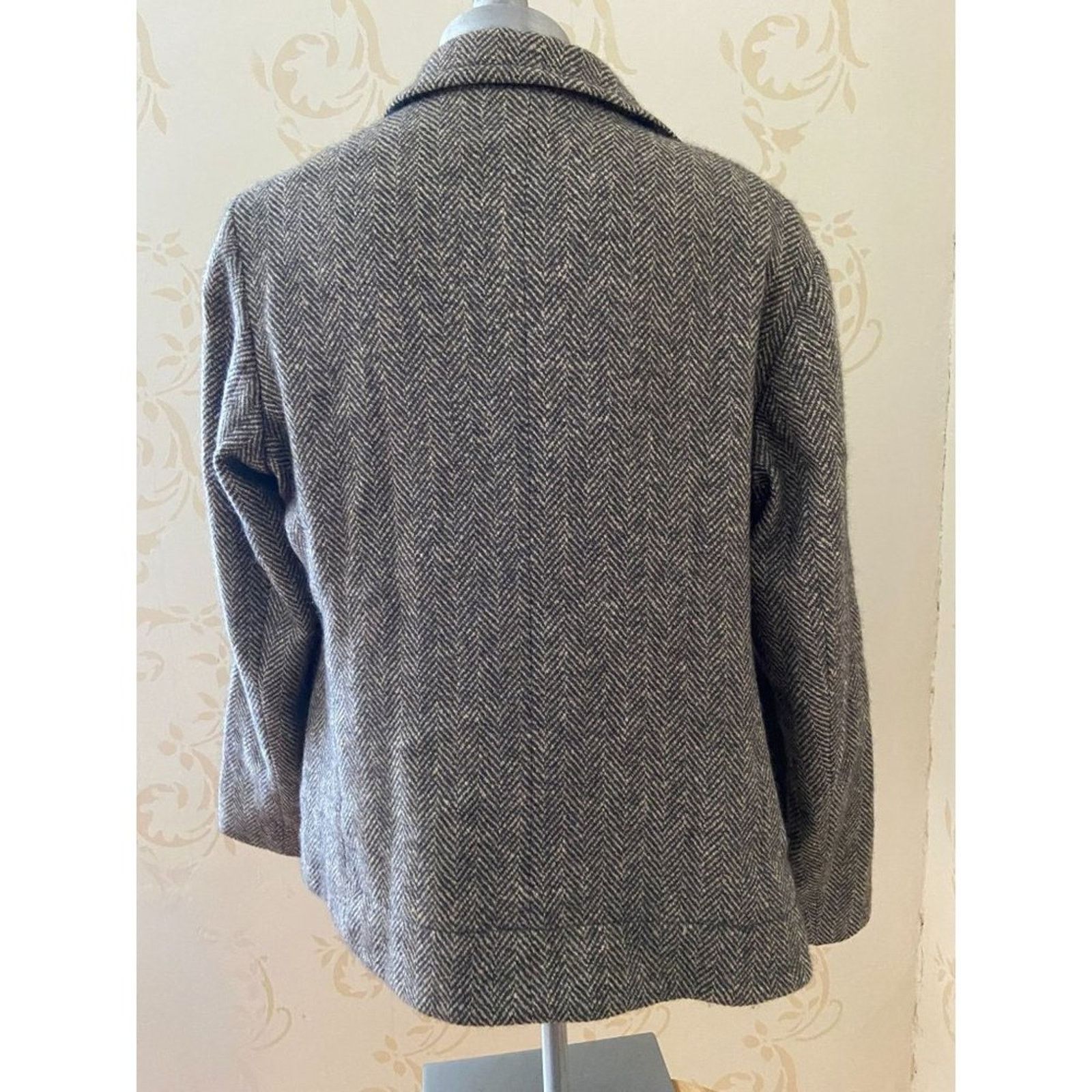 Jil Sander Jil Sander Houndstooth Cashmere Blend Jacket Size L / US 10 / IT 46 - 3 Thumbnail