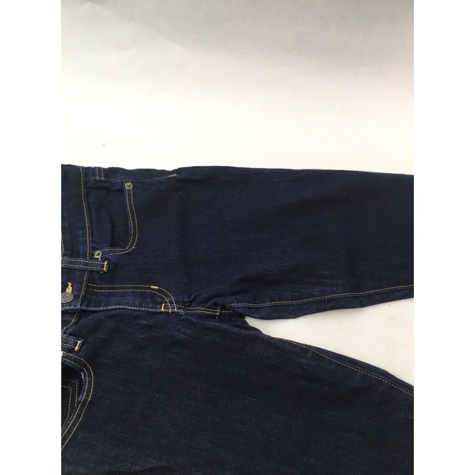 Gap Gap Jeans Size 0/25 Dark Wash Denim Mid Rise Stretchy Watch Pocket Womens Jeans Size 27" / US 4 / IT 40 - 3 Thumbnail