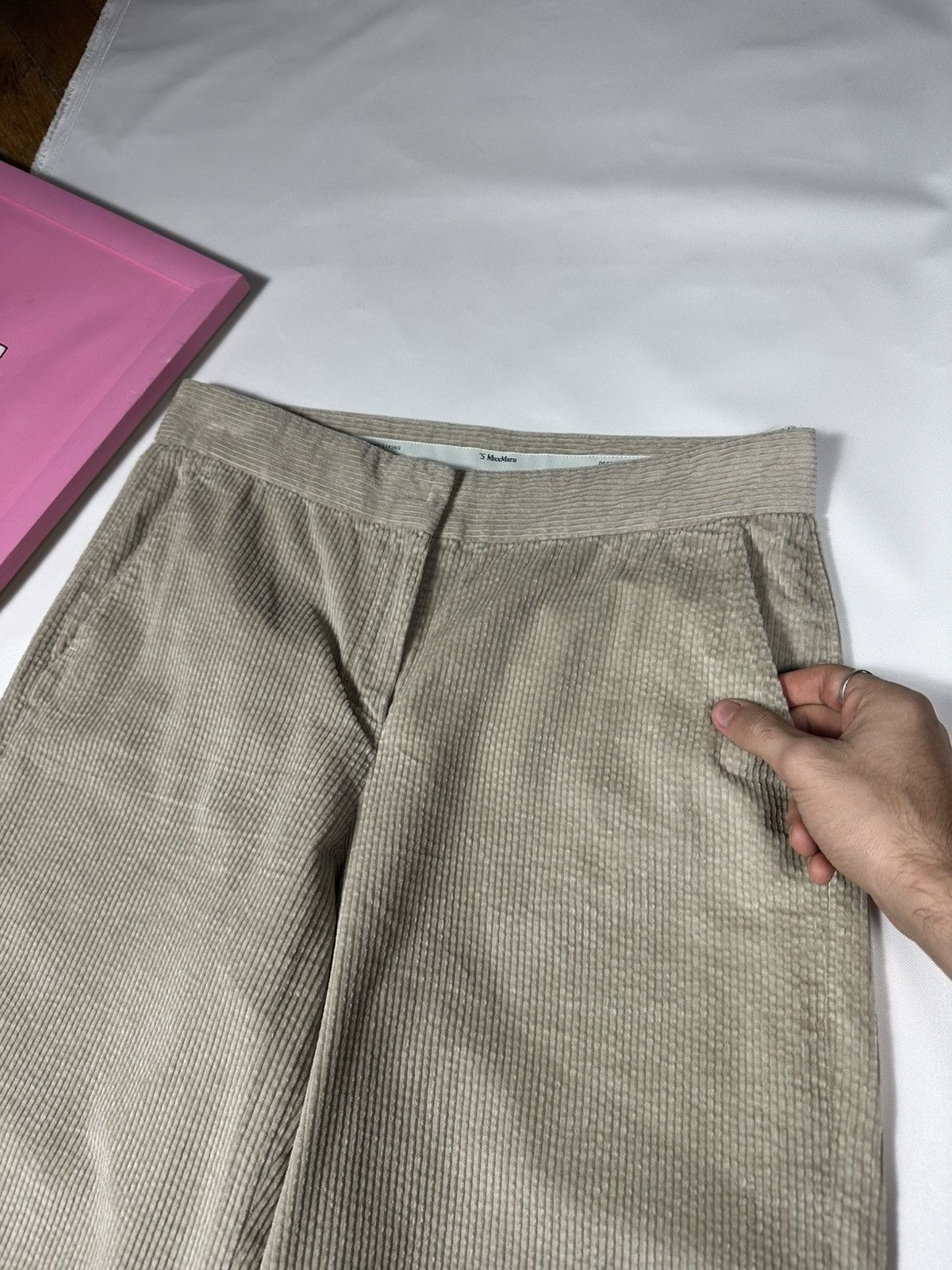 Max Mara S Max Mara Tania Corduroy Pants Size 32" / US 10 / IT 46 - 6 Thumbnail