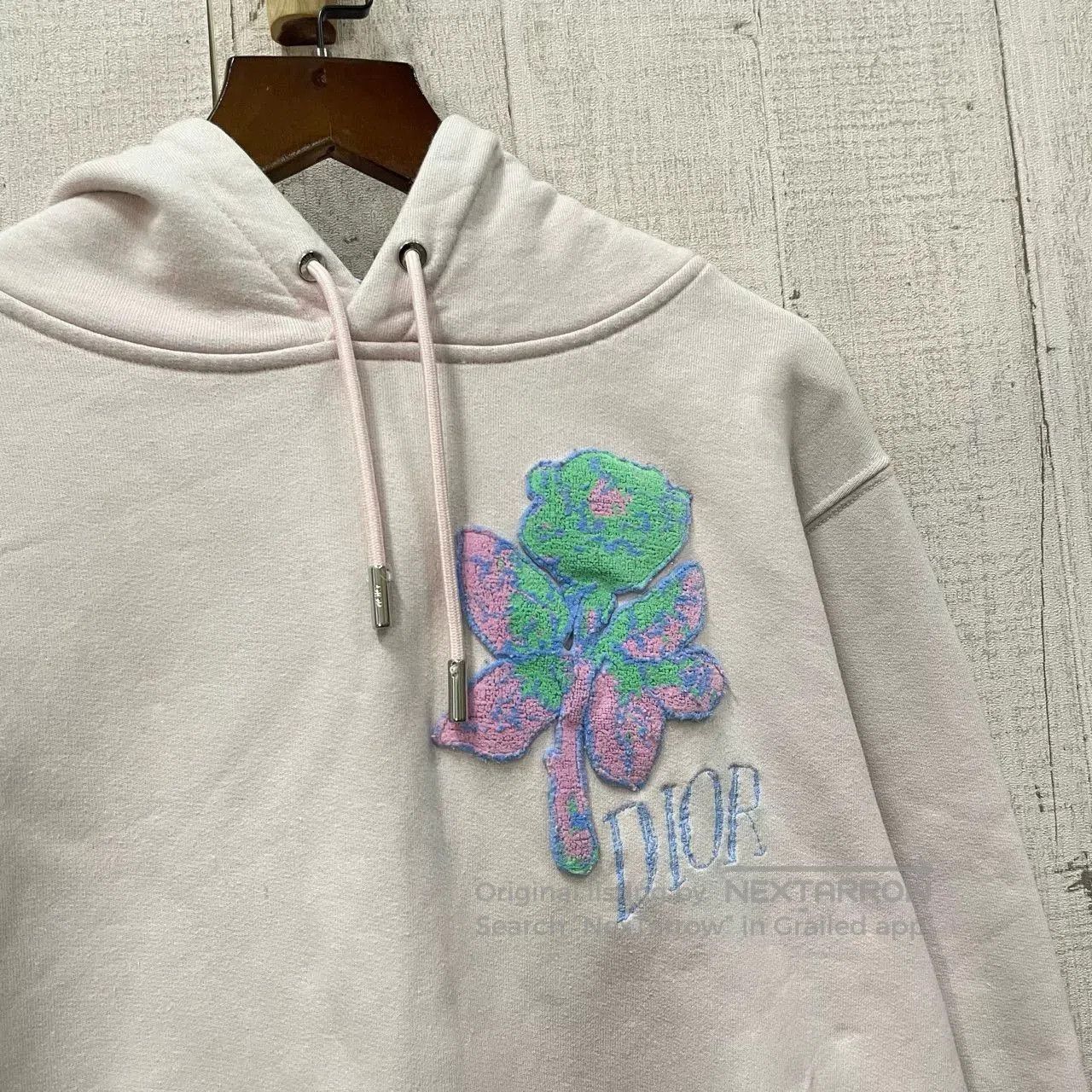 Dior dior floral hoodie in soft gray shade. Size XXS / US 00 / IT 34 - 3 Thumbnail