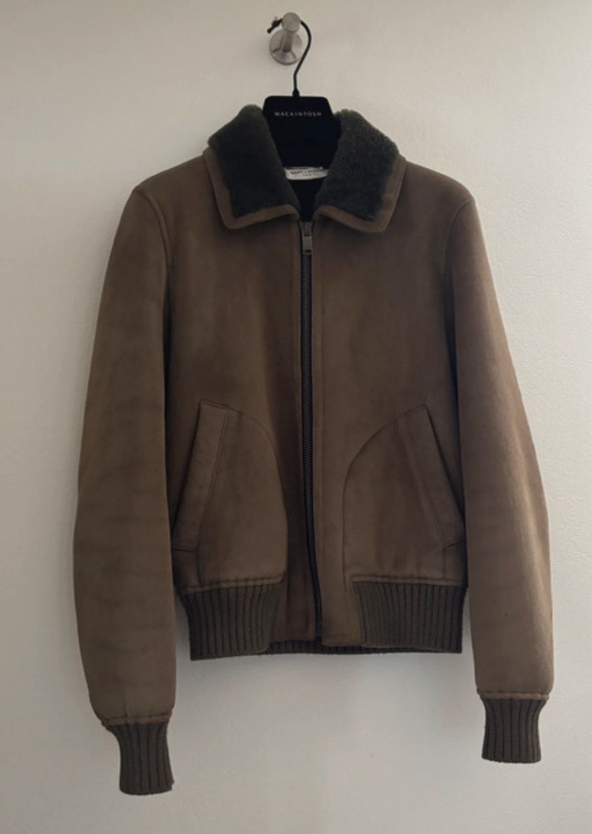 Anthony Vaccarello × Hedi Slimane × Saint Laurent Paris Shearling bomber Size US S / EU 44-46 / 1 - 1 Thumbnail