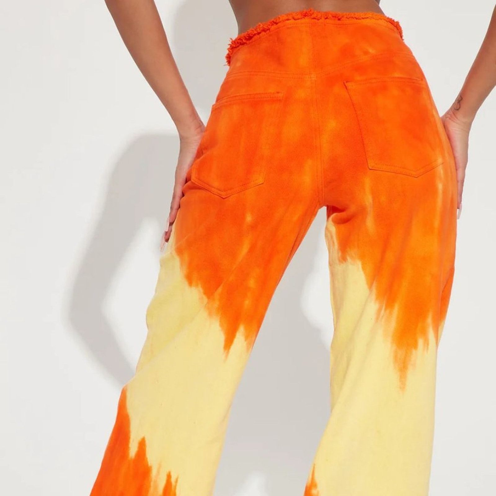 Other Sunset Dreams No Waistband Jeans Orange Jrs 9 = Womens 10 Size 32" / US 10 / IT 46 - 5 Thumbnail