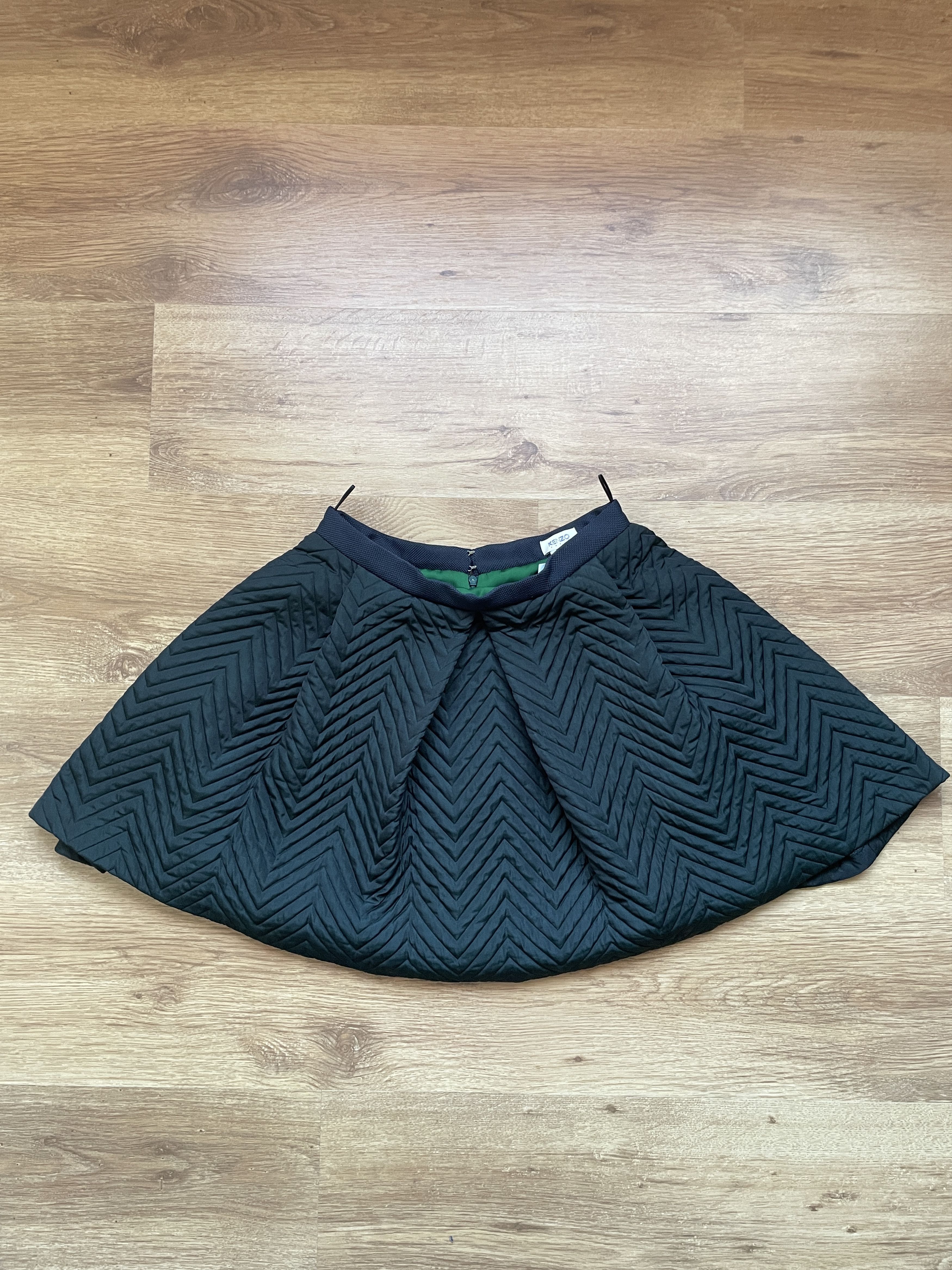 Kenzo Kenzo Paris Quilted Flared Padded Mini Skirt Size EUR 36 Size 25" / US 0 / IT 36 - 3 Thumbnail