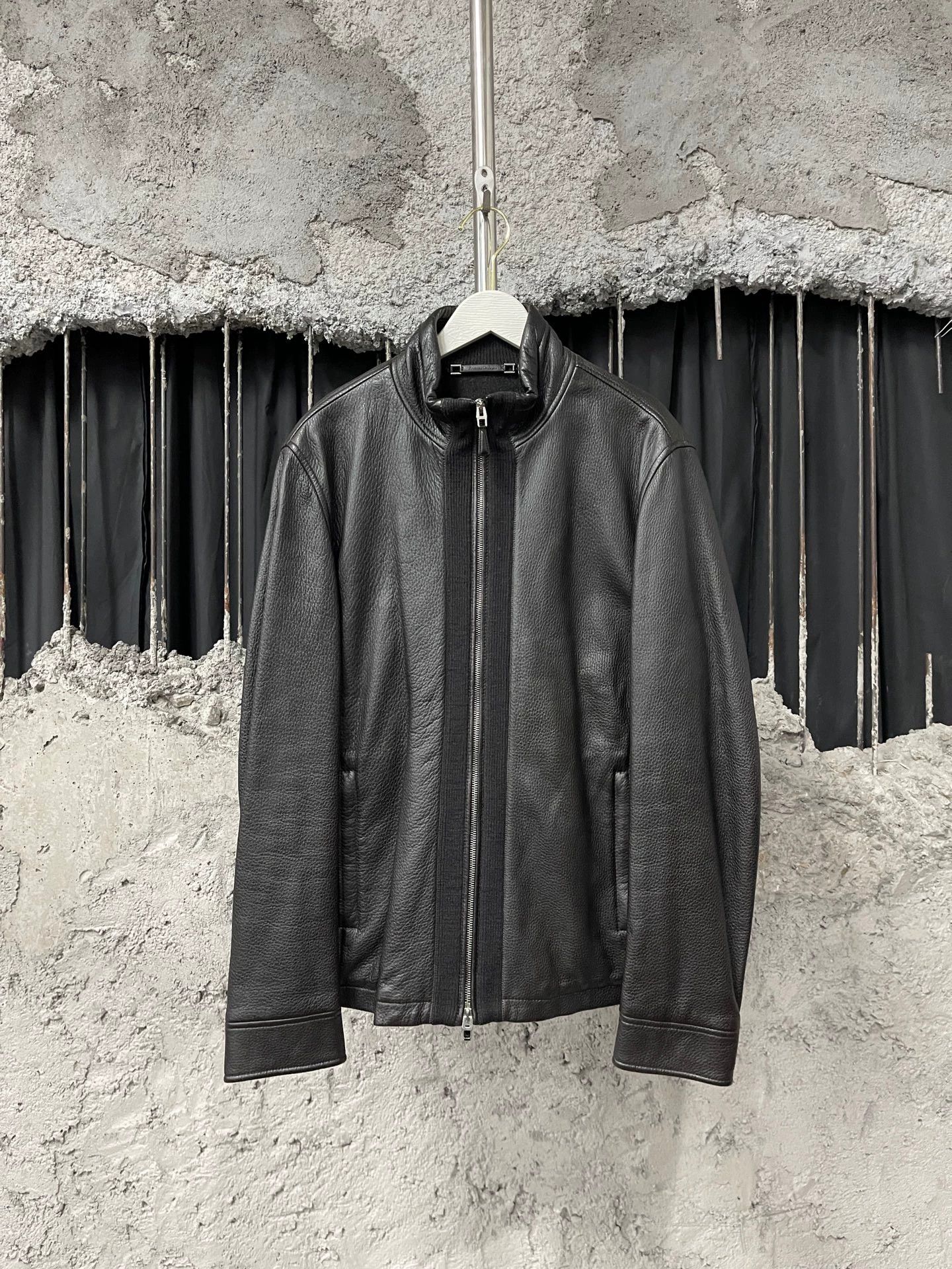 Ermenegildo Zegna Zegna Leather Jacket 50 New Size US M / EU 48-50 / 2 - 1 Thumbnail
