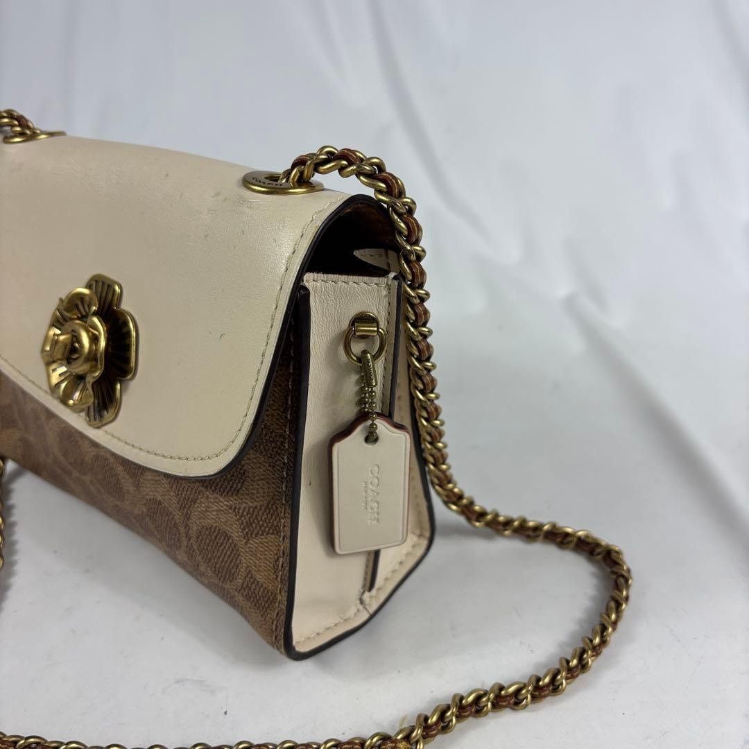 Coach Coach Parker 18 Colorblock Signature Canvas Chain Bag Size ONE SIZE - 7 Thumbnail