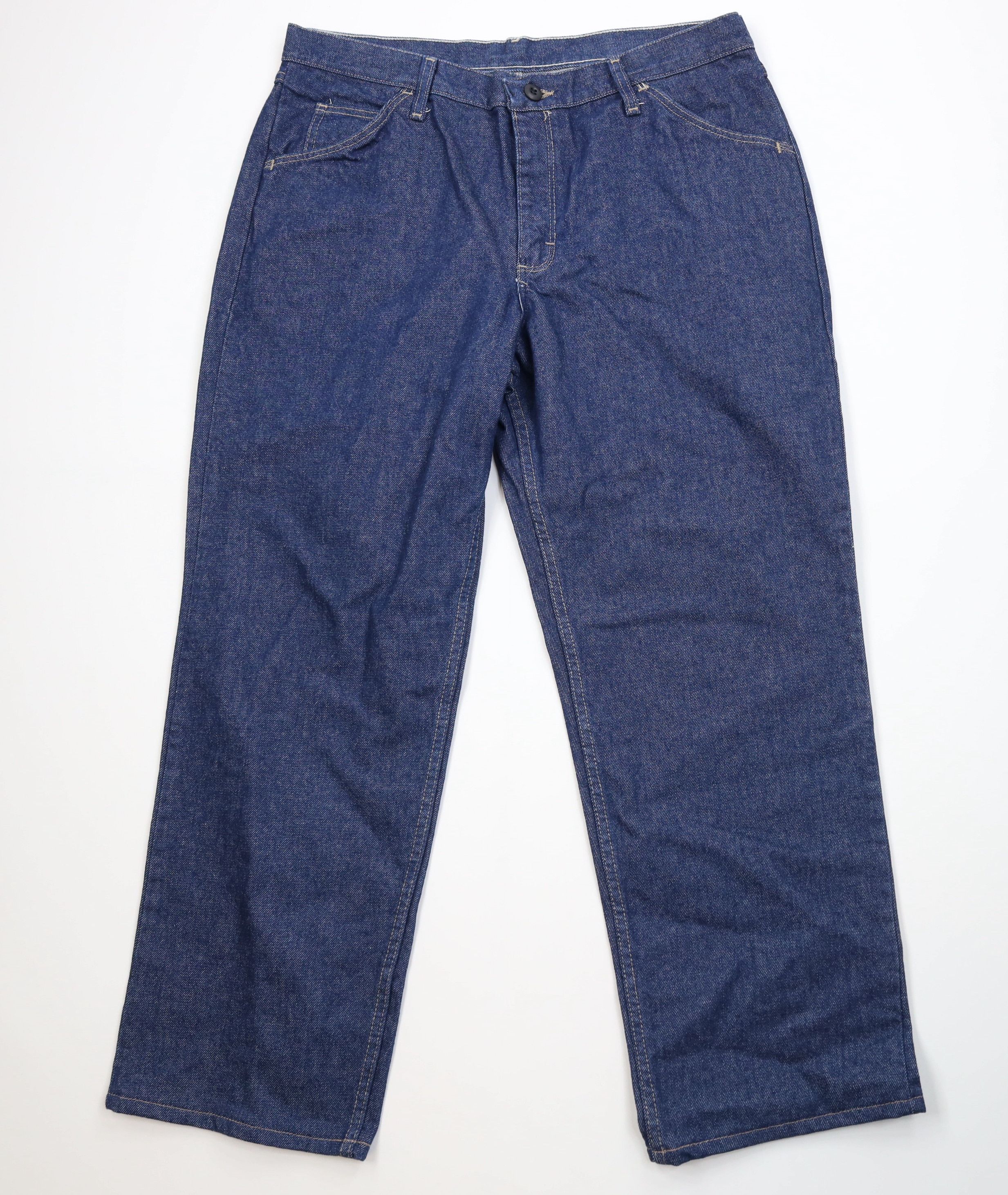 Vintage Bulwark FR Fire Flame Resistant Wide Leg Denim Jeans Size US 38 / EU 54 - 1 Thumbnail