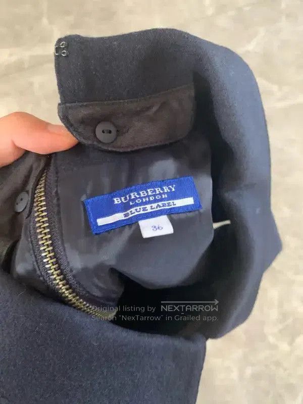 Burberry Colorblock Wool Midi Dress for Women.