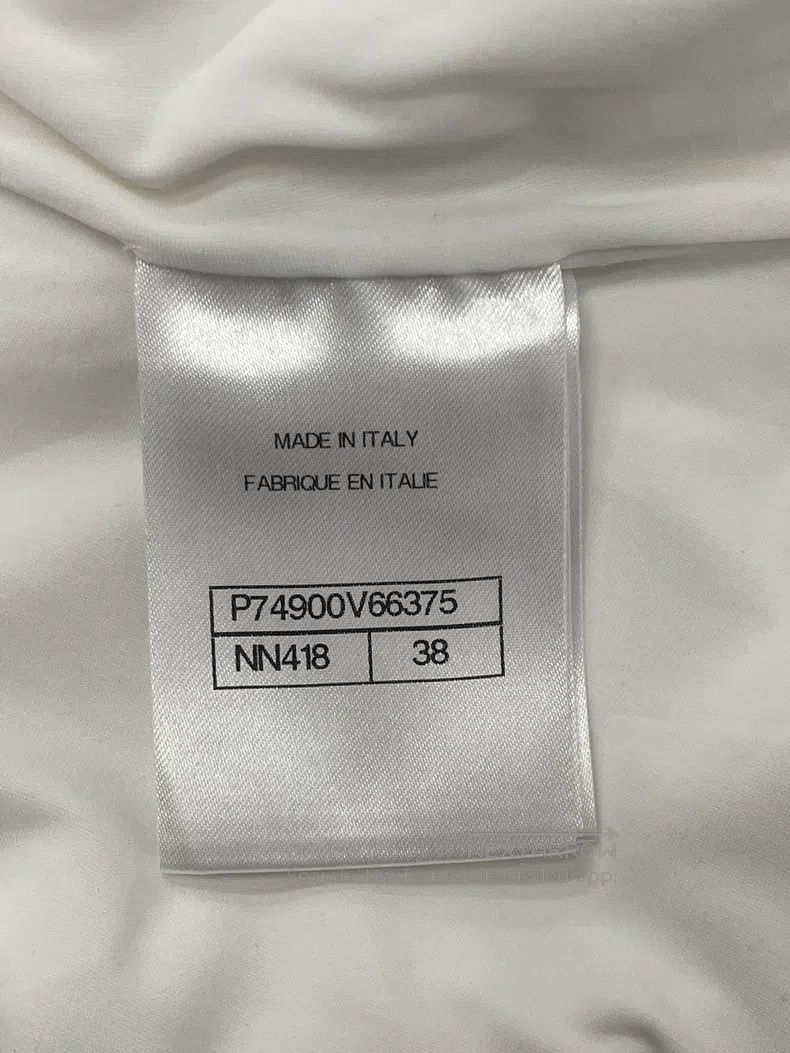 Chanel Chanel 23S white dark pattern logo lace chain swimsuit Size 25" / US 0 / IT 36 - 6 Thumbnail