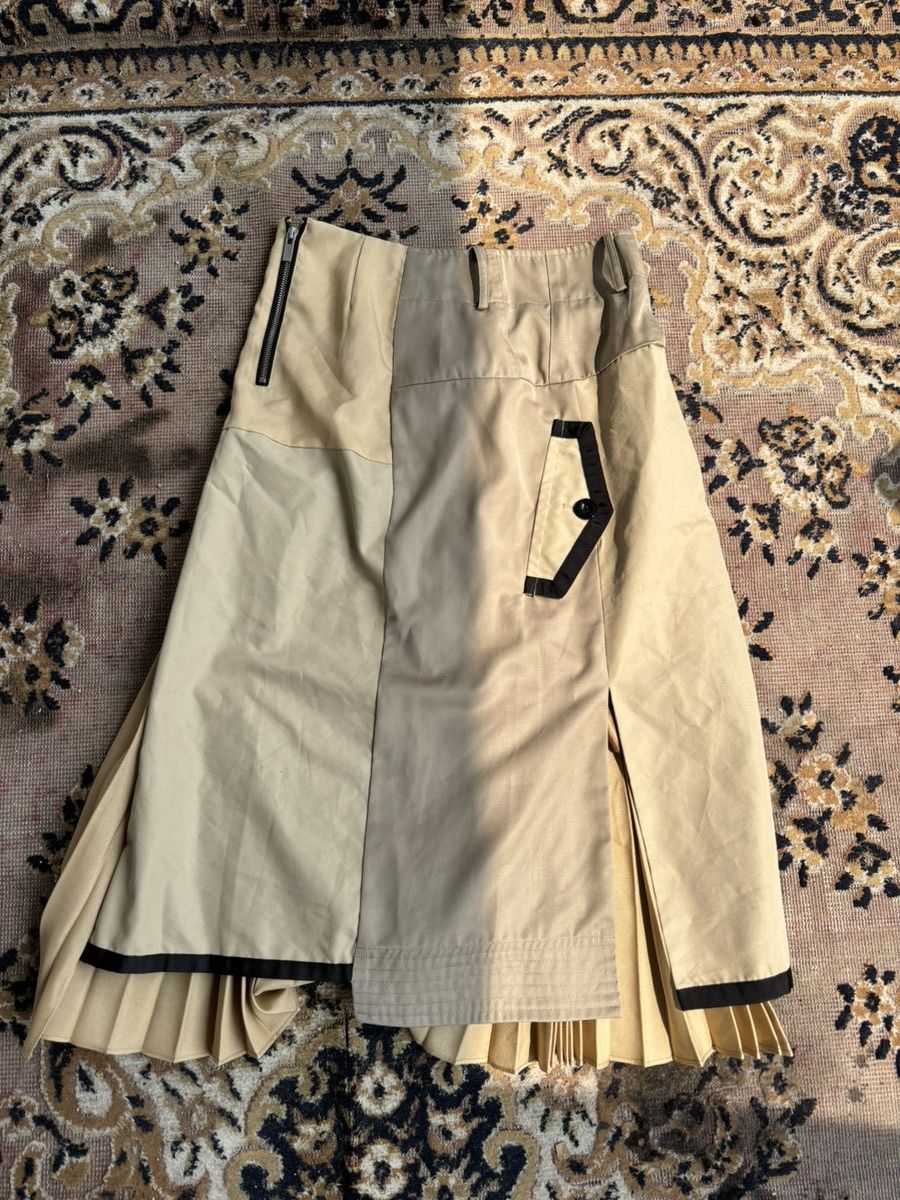 Sacai Sacai Pleated skirt Size 31" - 3 Thumbnail