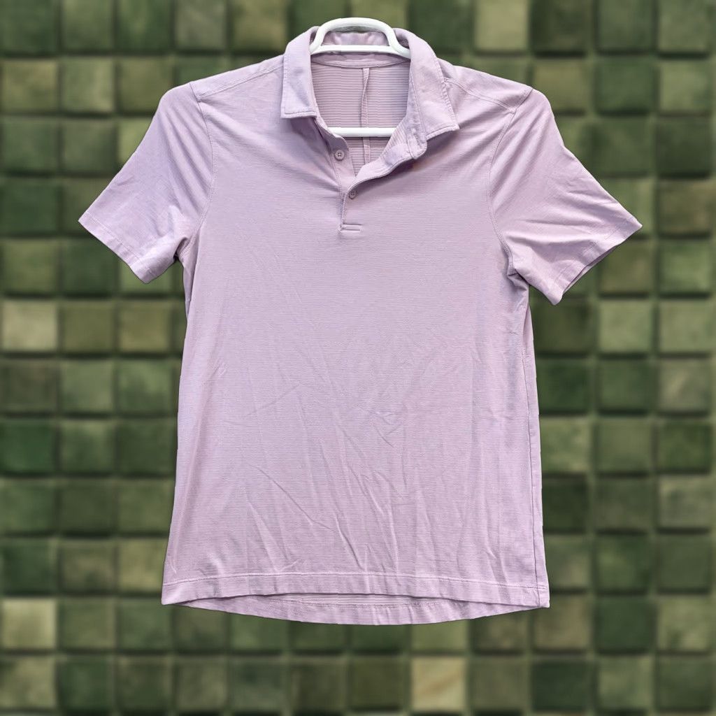 Lululemon Lululemon Shirt Polo Mens S Purple Solid Short Sleeve Preppy Golf Activewear Casual Size US S / EU 44-46 / 1 - 1 Thumbnail