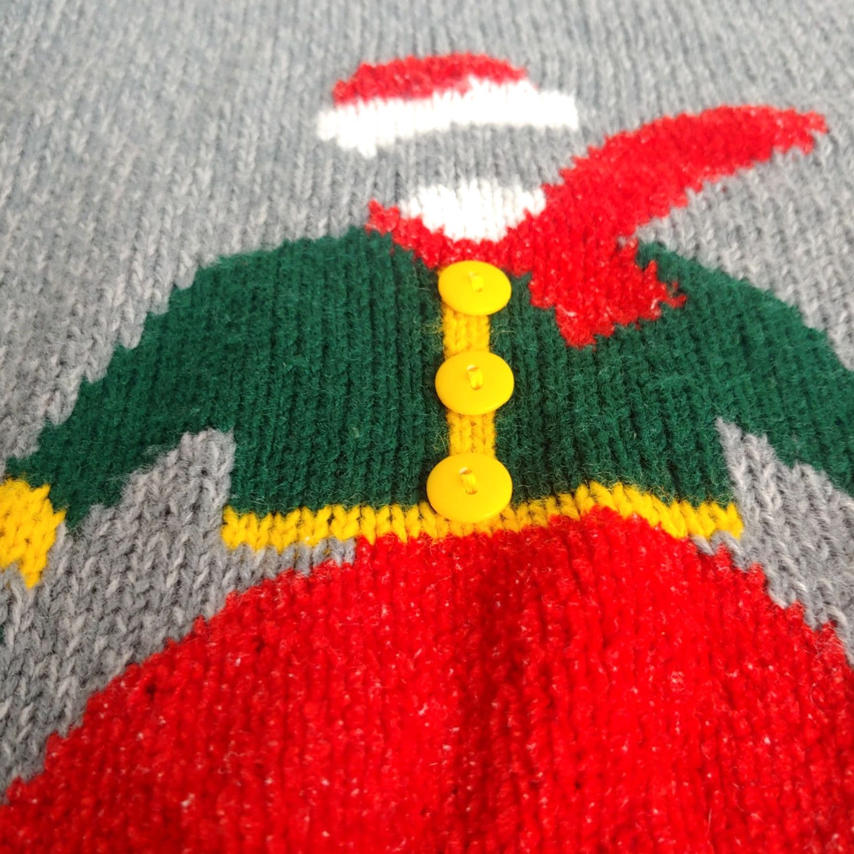 Vintage VINTAGE 1988 Korea Retro Knit Works Sweater M Gray Red Blue Winter Fashion Women Size M / US 6-8 / IT 42-44 - 5 Thumbnail
