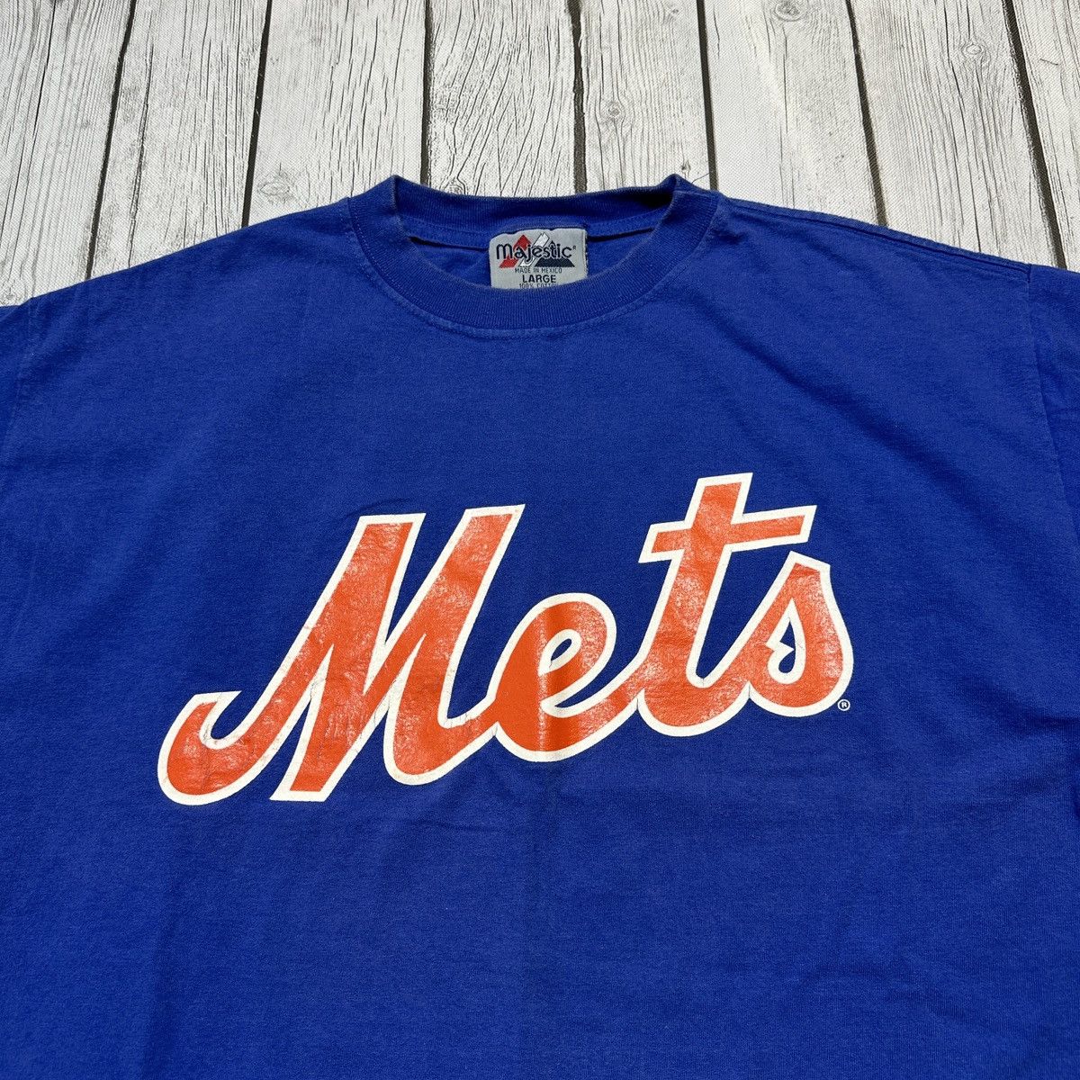 MLB × Majestic × Vintage Vintage New York Mets tee Size US L / EU 52-54 / 3 - 3 Thumbnail