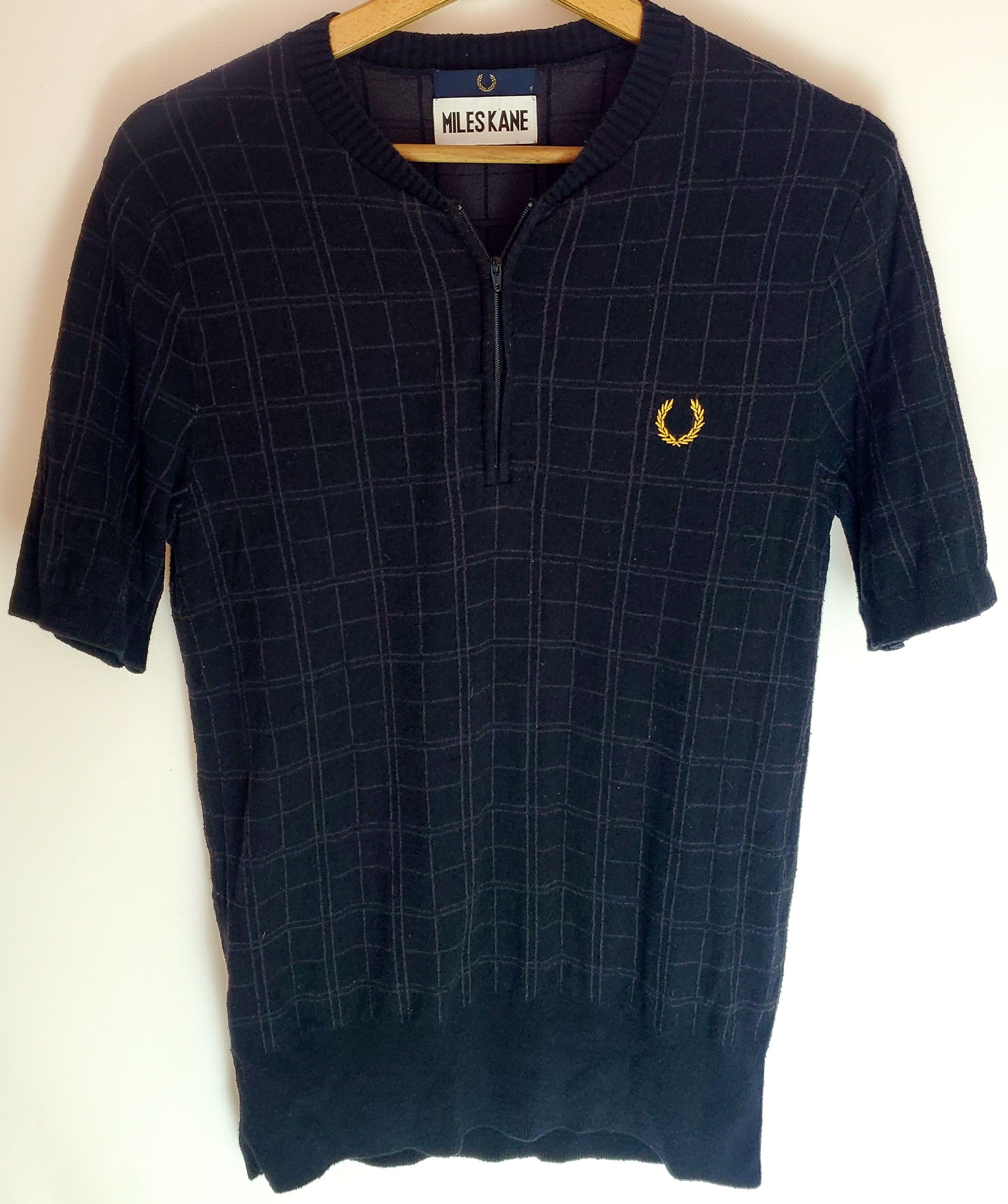 Fred Perry Fred Perry x Miles Kane Black 1/4 Quarter Zip Polo Shirt S Size US S / EU 44-46 / 1 - 1 Thumbnail