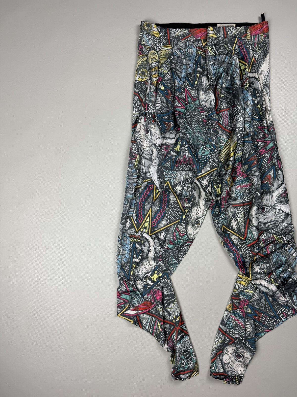 V AVE SHOE REPAIR V Ave Shoe Repair Avantgarde Abstract Pattern Pants Trousers Size 25" / US 0 / IT 36 - 2 Thumbnail