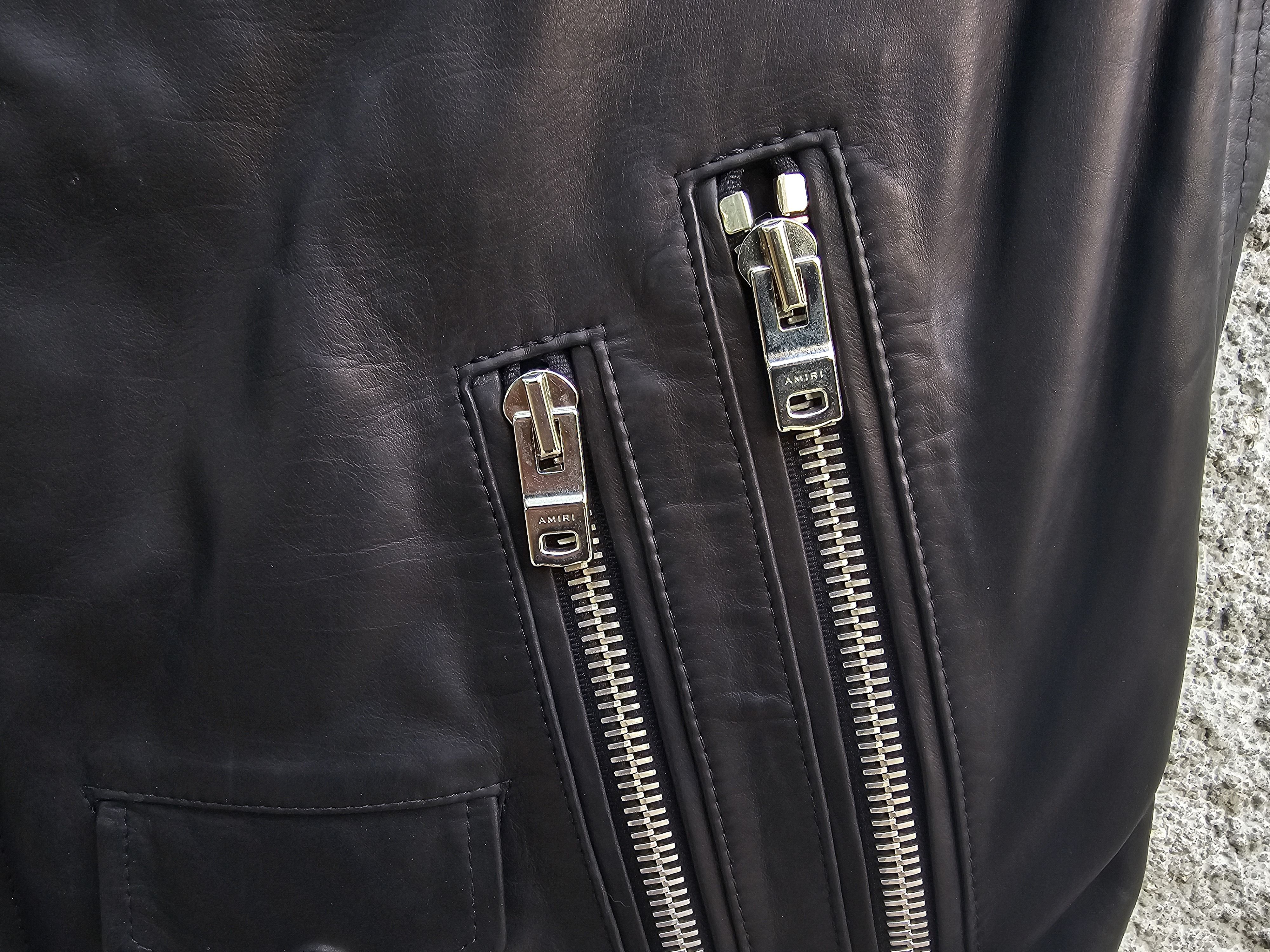 Amiri $3200 AMIRI Black Fringed Women's Biker Leather Vest Size M / US 6-8 / IT 42-44 - 13 Thumbnail