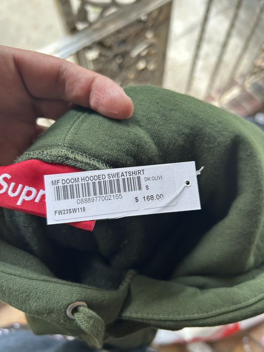 Supreme Supreme mf doom hooded sweatshirt dark olive | Grailed