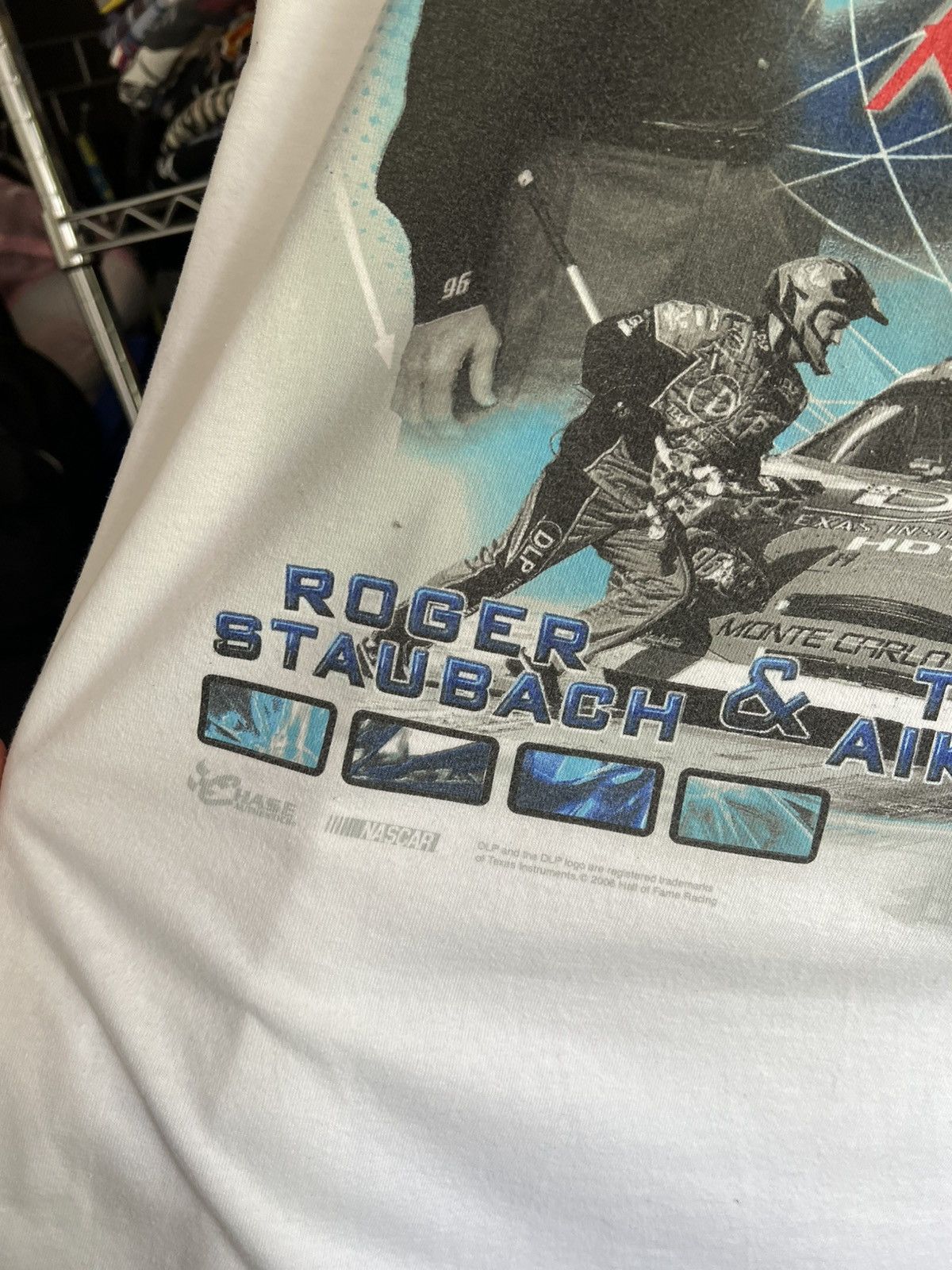 Chase Authentics 2005 Hall of Fame Racing Roger Staubach Troy Aikman Tee Size US XL / EU 56 / 4 - 3 Thumbnail