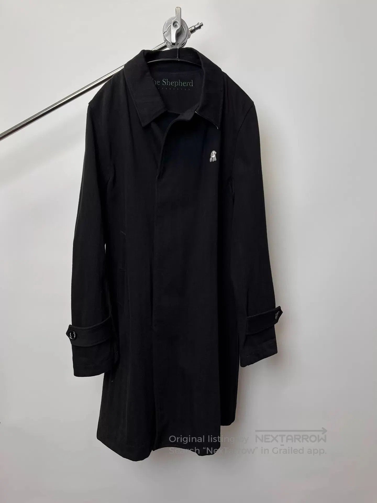 Undercover Black Long Coat with Collar . Size US L / EU 52-54 / 3 - 1 Thumbnail