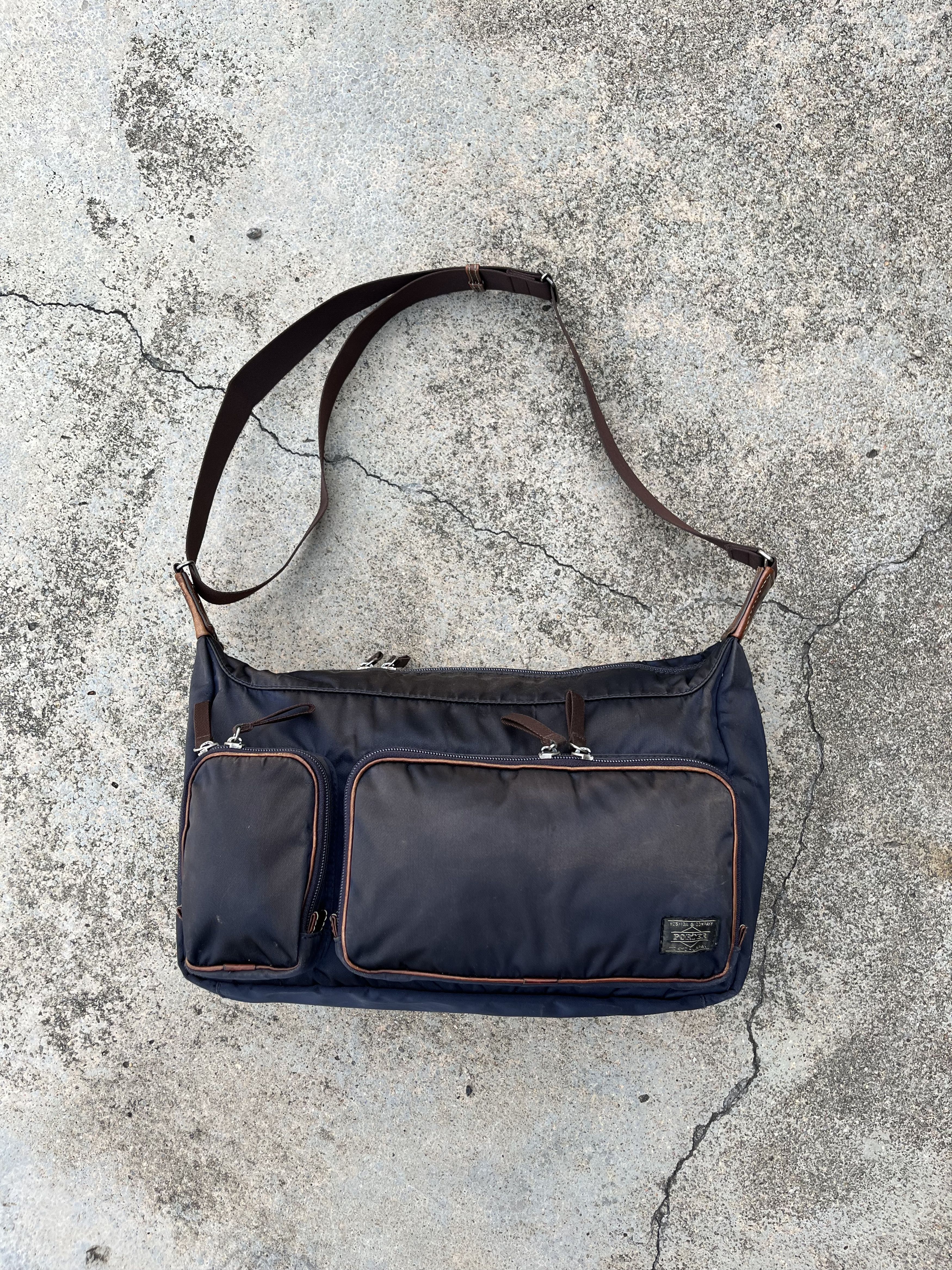 Porter Messenger Bag in Navy, Men's